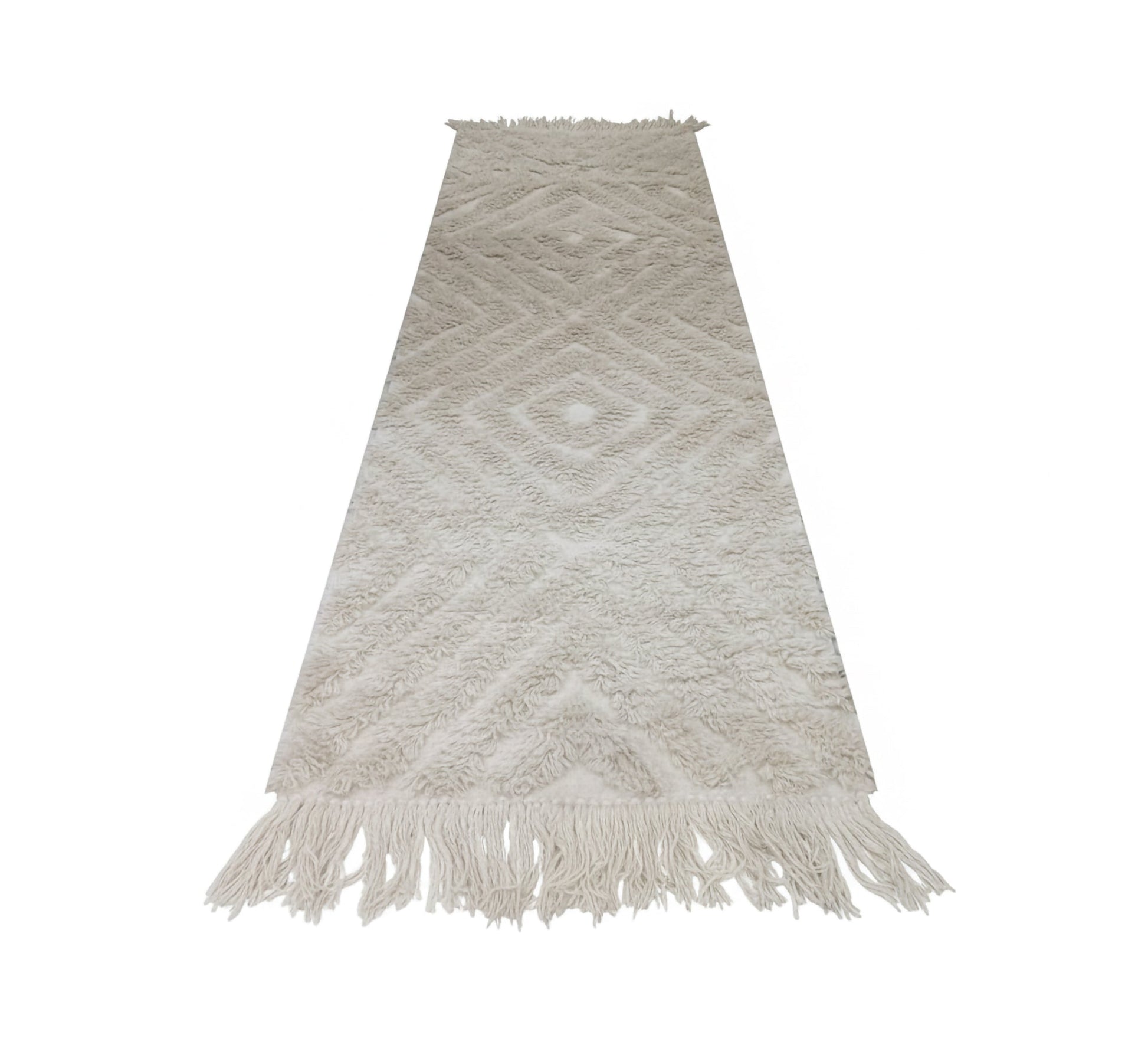 Long pile runner with embossed diamond pattern - Vitrine Furniture - Accessories