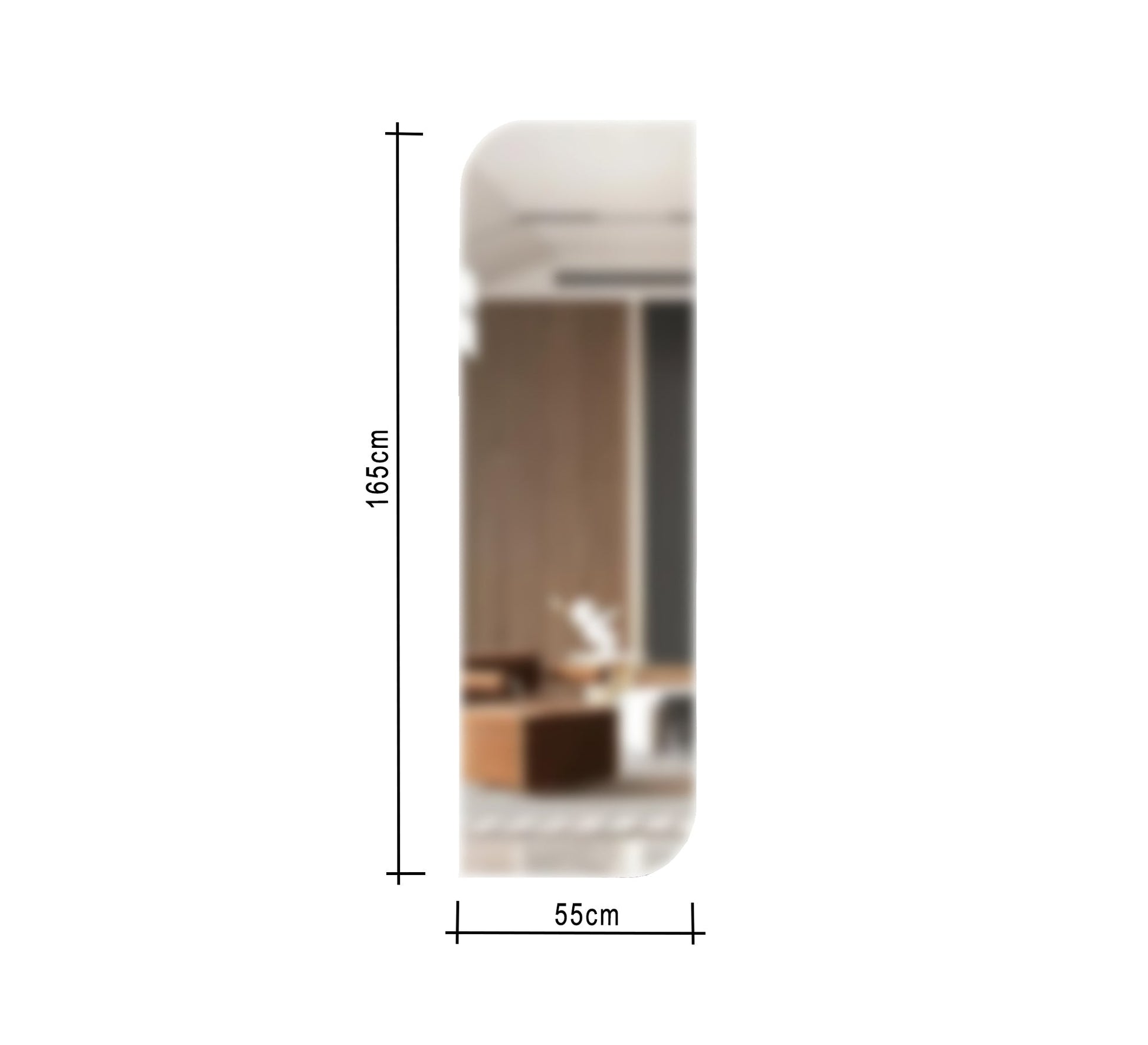 Long rectangular mirror - Vitrine Furniture - Décor