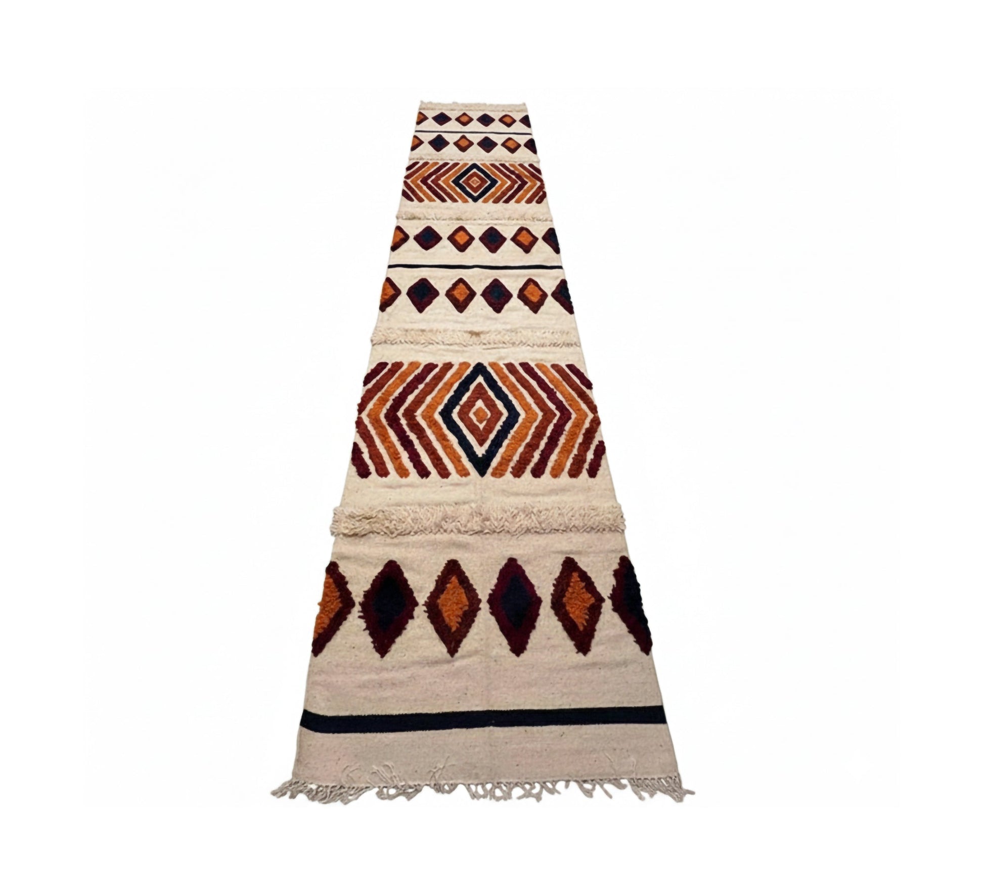 Long runner with Nubian motifs and warm earthy tones - Vitrine Furniture - Accessories