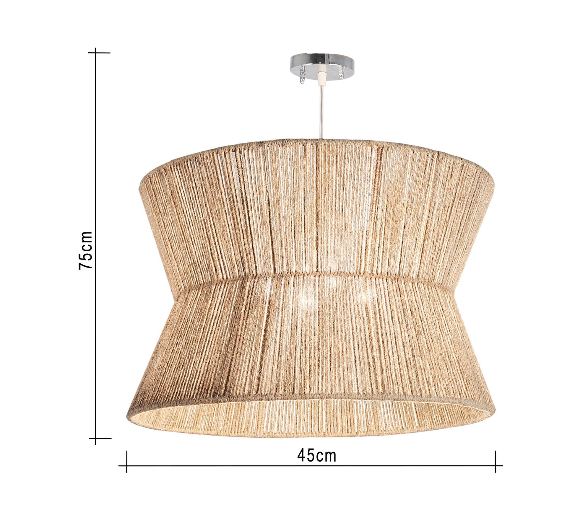 Longitudinal woven thread ceiling lamp - Vitrine Furniture - Lighting