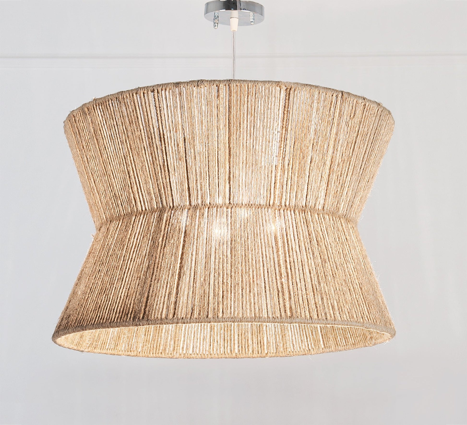 Longitudinal woven thread ceiling lamp - Vitrine Furniture - Lighting