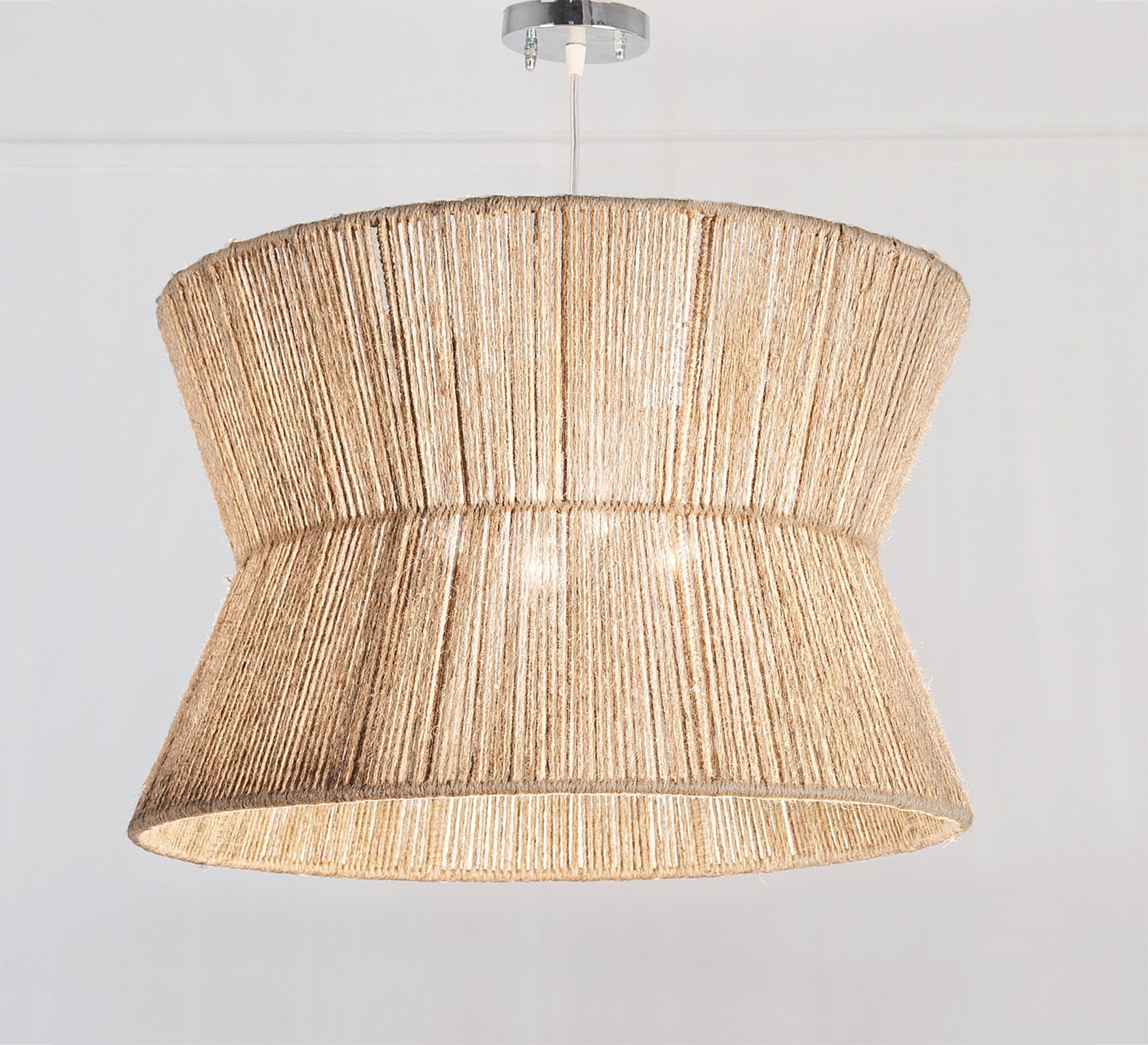 Longitudinal woven thread ceiling lamp - Vitrine Furniture - Lighting