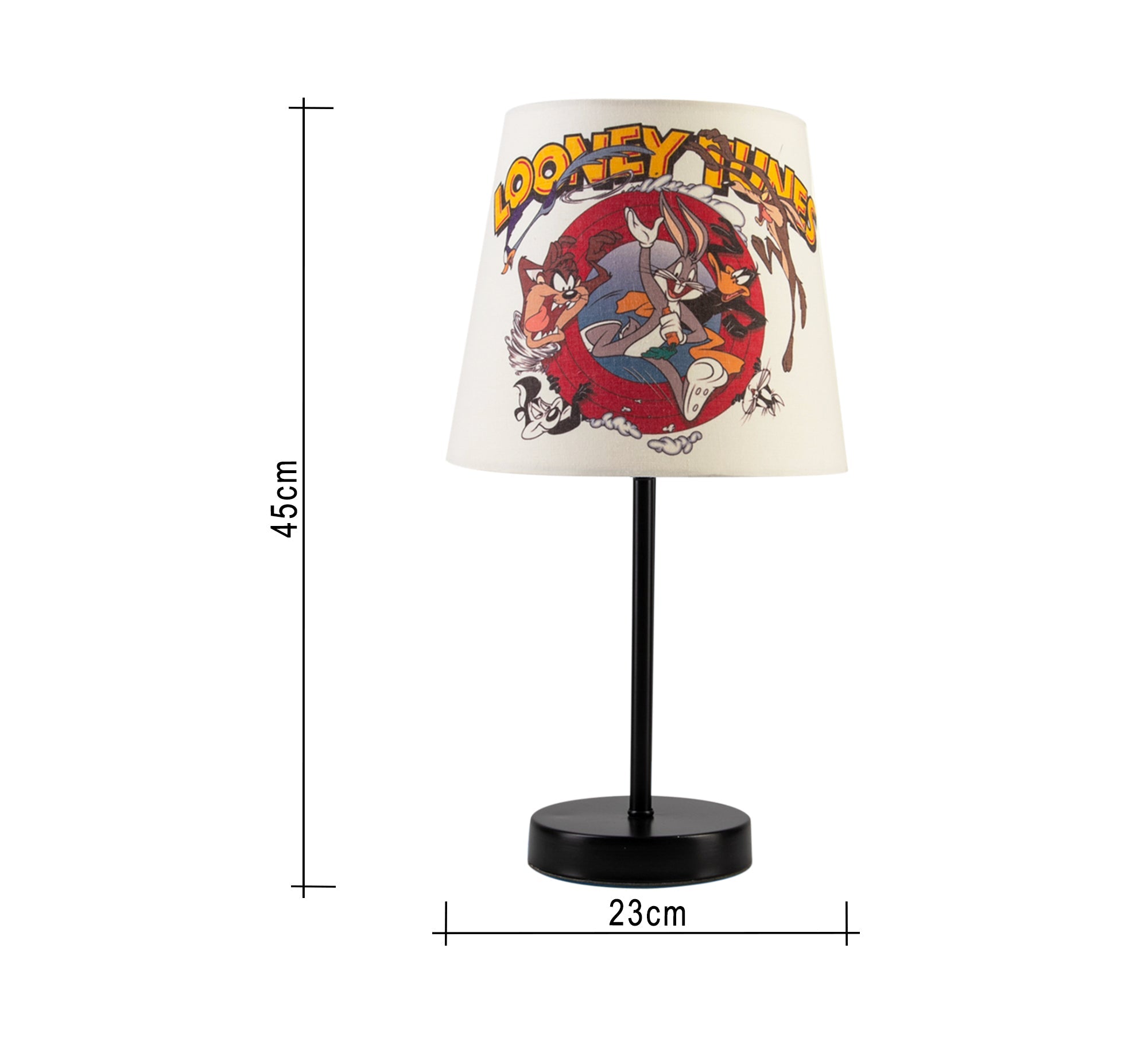 Looney Tunes Lamp: Lively and fun for any room with a black base - Vitrine Furniture - Lighting