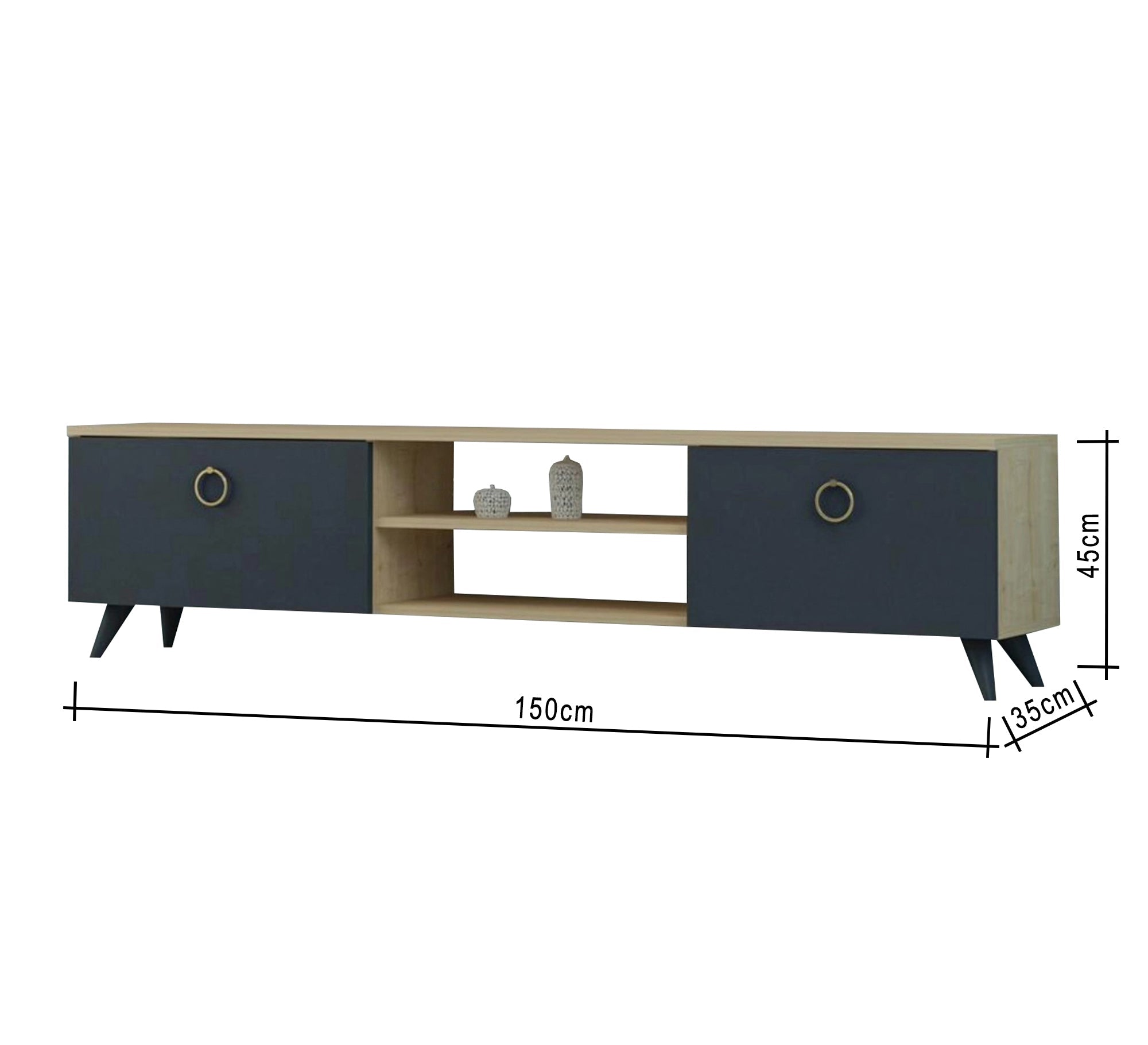 Lower TV unit and upper shelves - Vitrine Furniture - Furniture