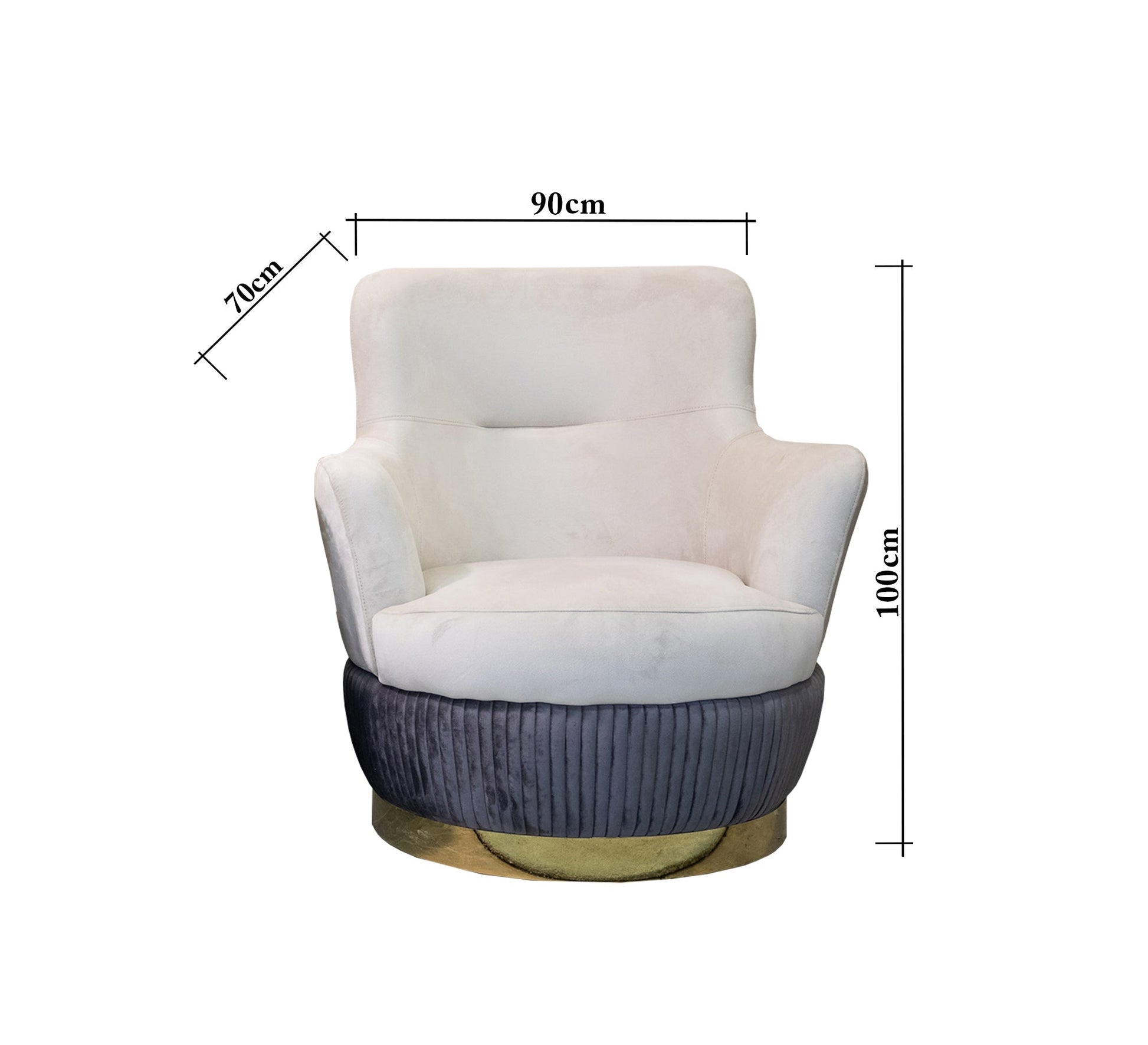 Luxe Living: White & Indigo Cushions with Gold Ribbon Trim - Vitrine Furniture - Living room sets