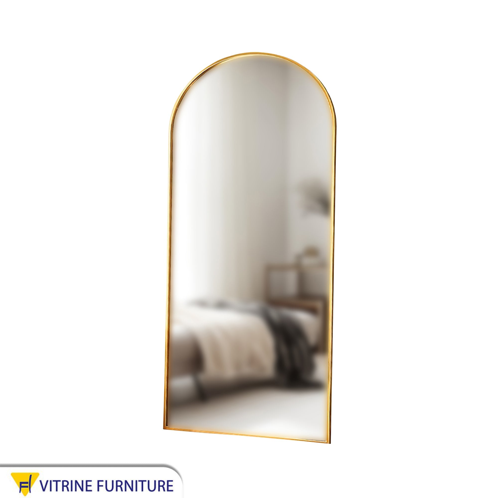 Luxor Mirrors: Modern Elegance with a Golden Frame - Vitrine Furniture - Décor