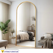 Luxor Mirrors: Modern Elegance with a Golden Frame - Vitrine Furniture - Décor