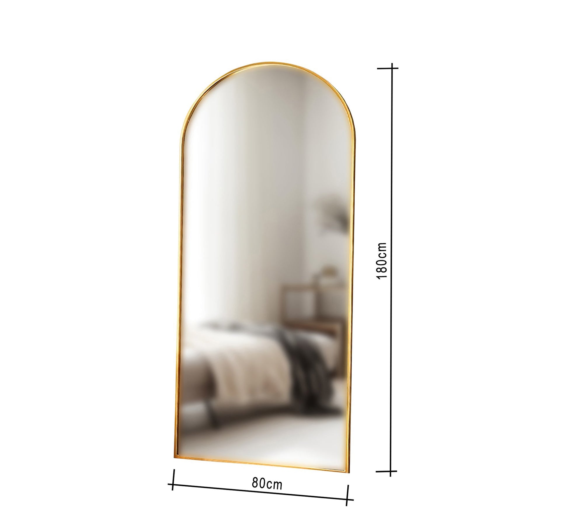 Luxor Mirrors: Modern Elegance with a Golden Frame - Vitrine Furniture - Mirrors
