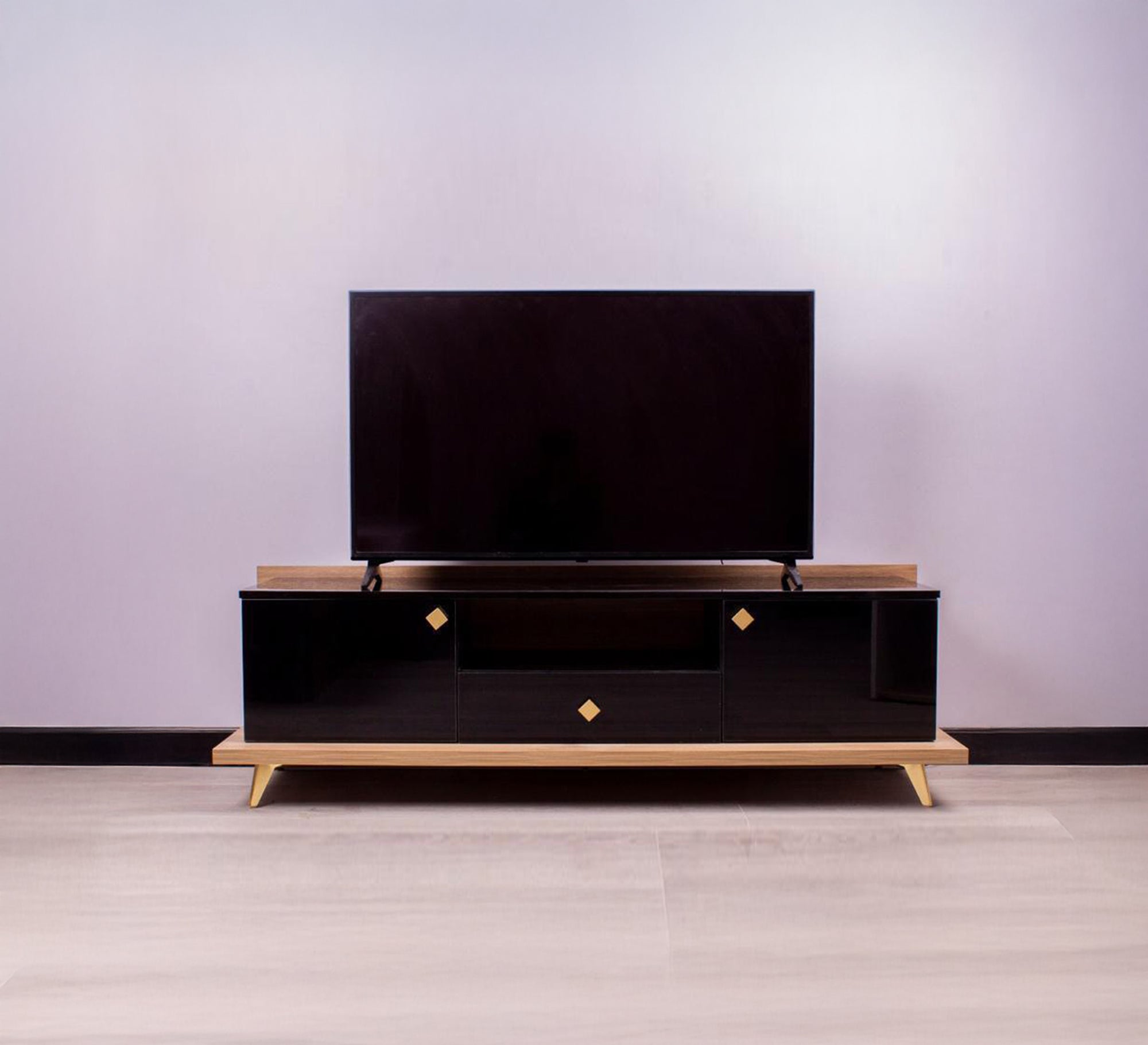 Luxurious black TV stand - Vitrine Furniture - Furniture