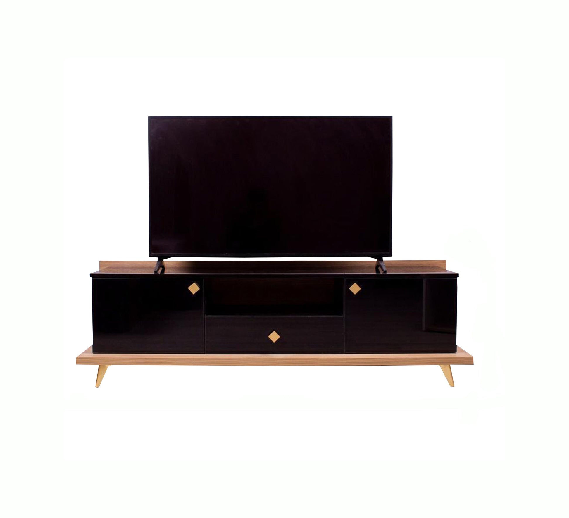 Luxurious black TV stand - Vitrine Furniture - Furniture
