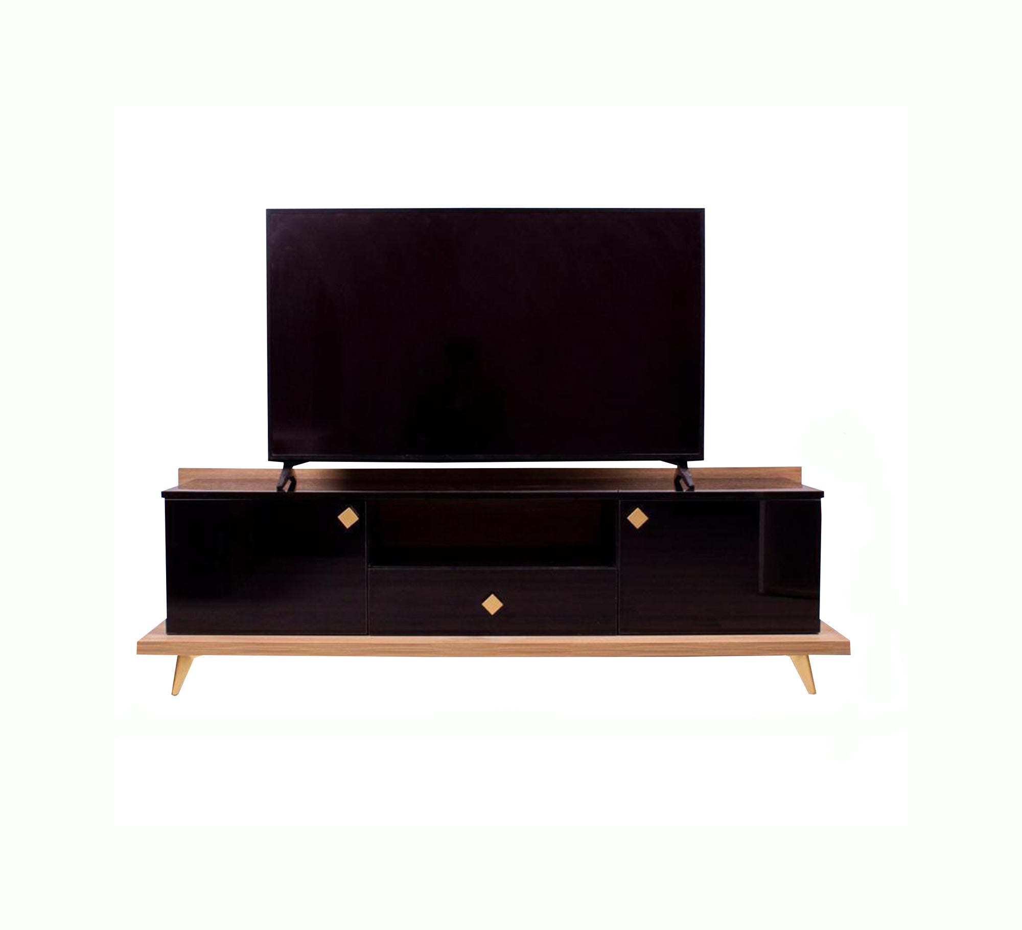 Luxurious black TV stand - Vitrine Furniture - Furniture