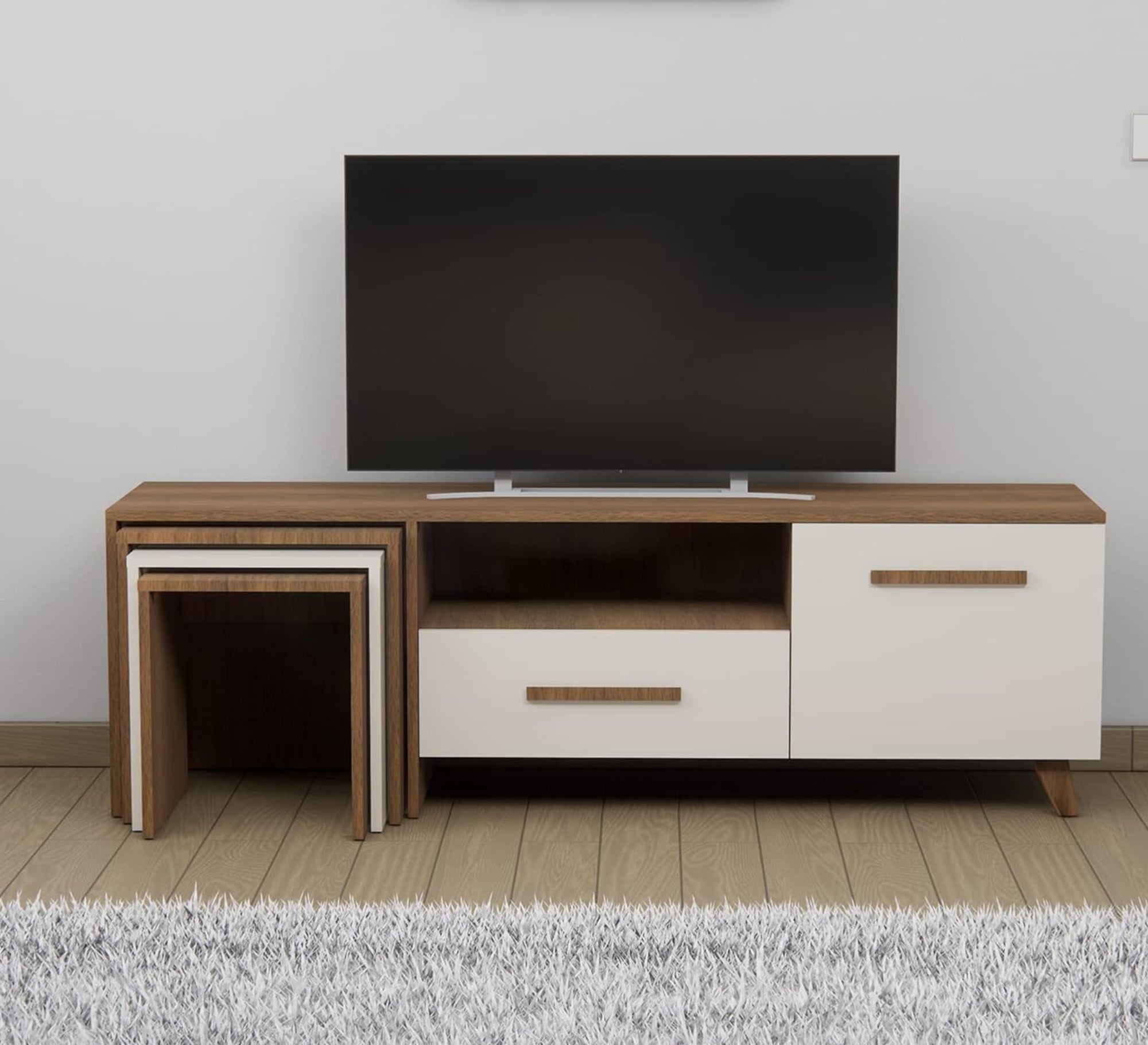 Luxurious brown TV stand - Vitrine Furniture - Furniture