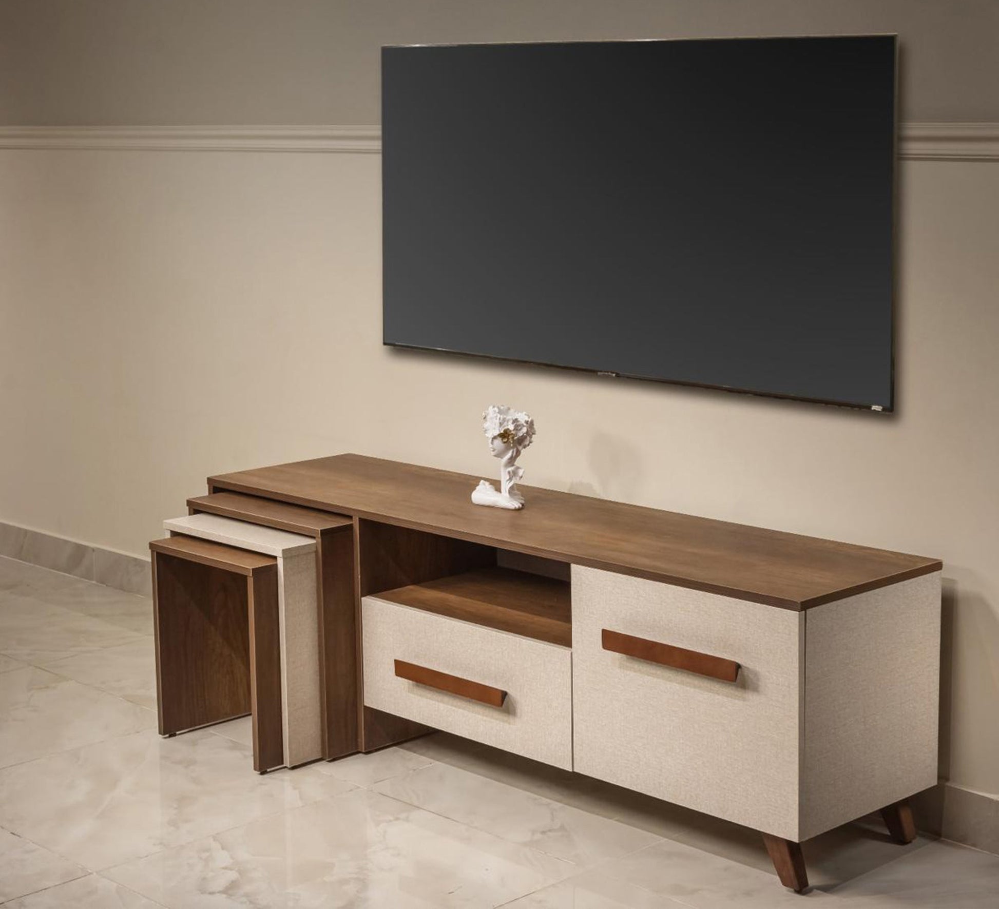 Luxurious brown TV stand - Vitrine Furniture - Furniture