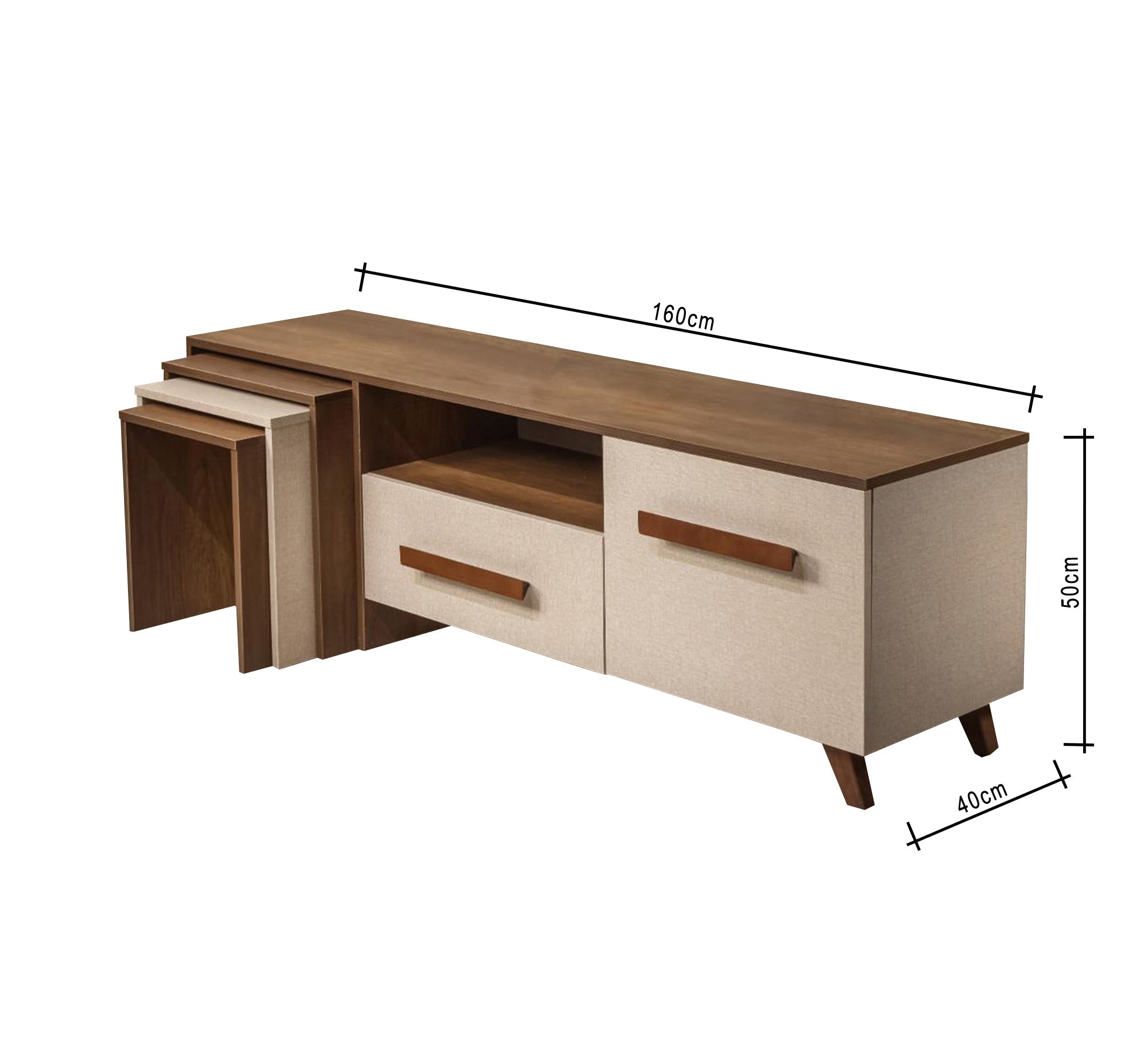 Luxurious brown TV stand - Vitrine Furniture - Furniture