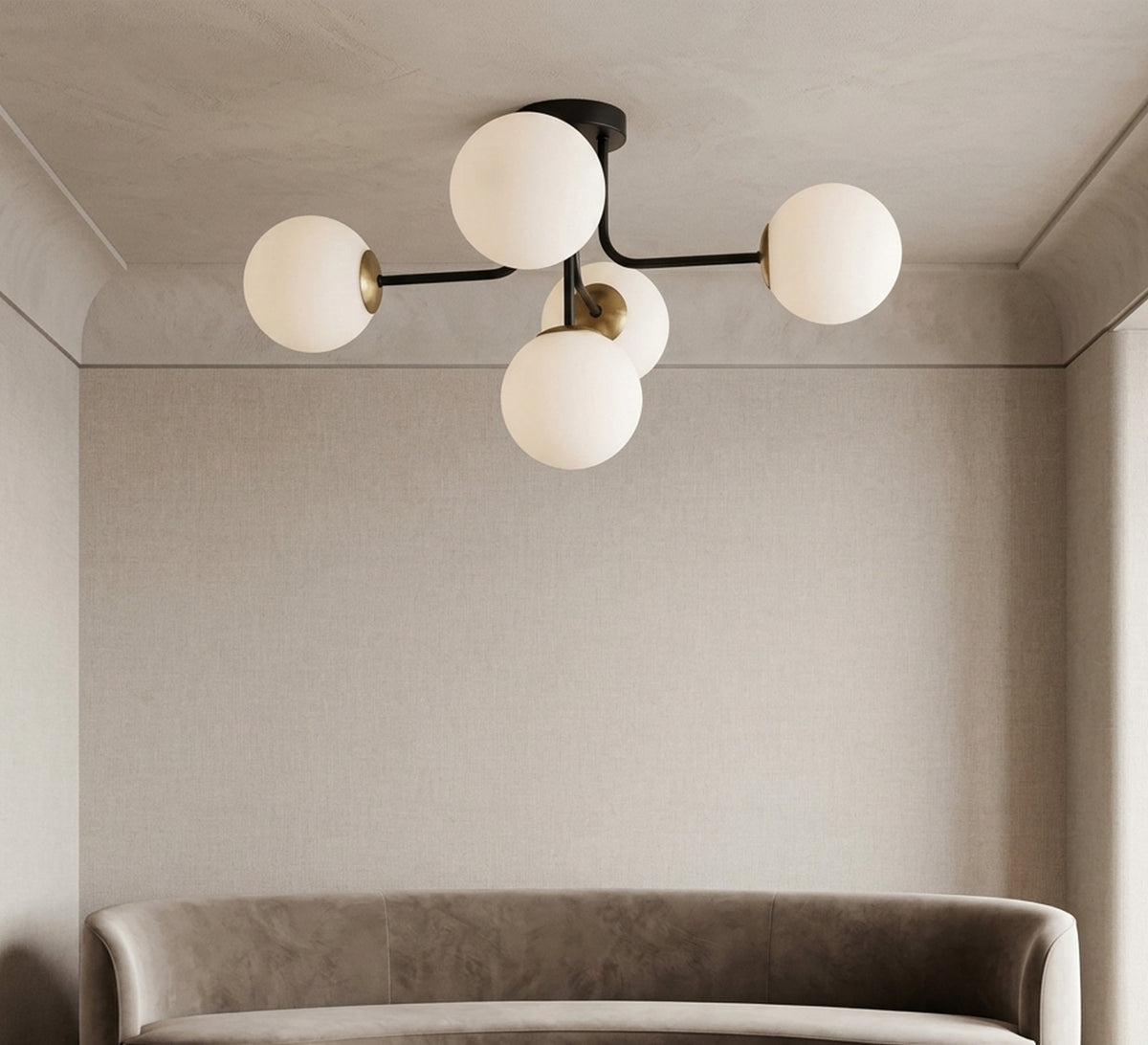 Luxurious semi-flush mount ceiling chandelier - Vitrine Furniture - Ceiling lights
