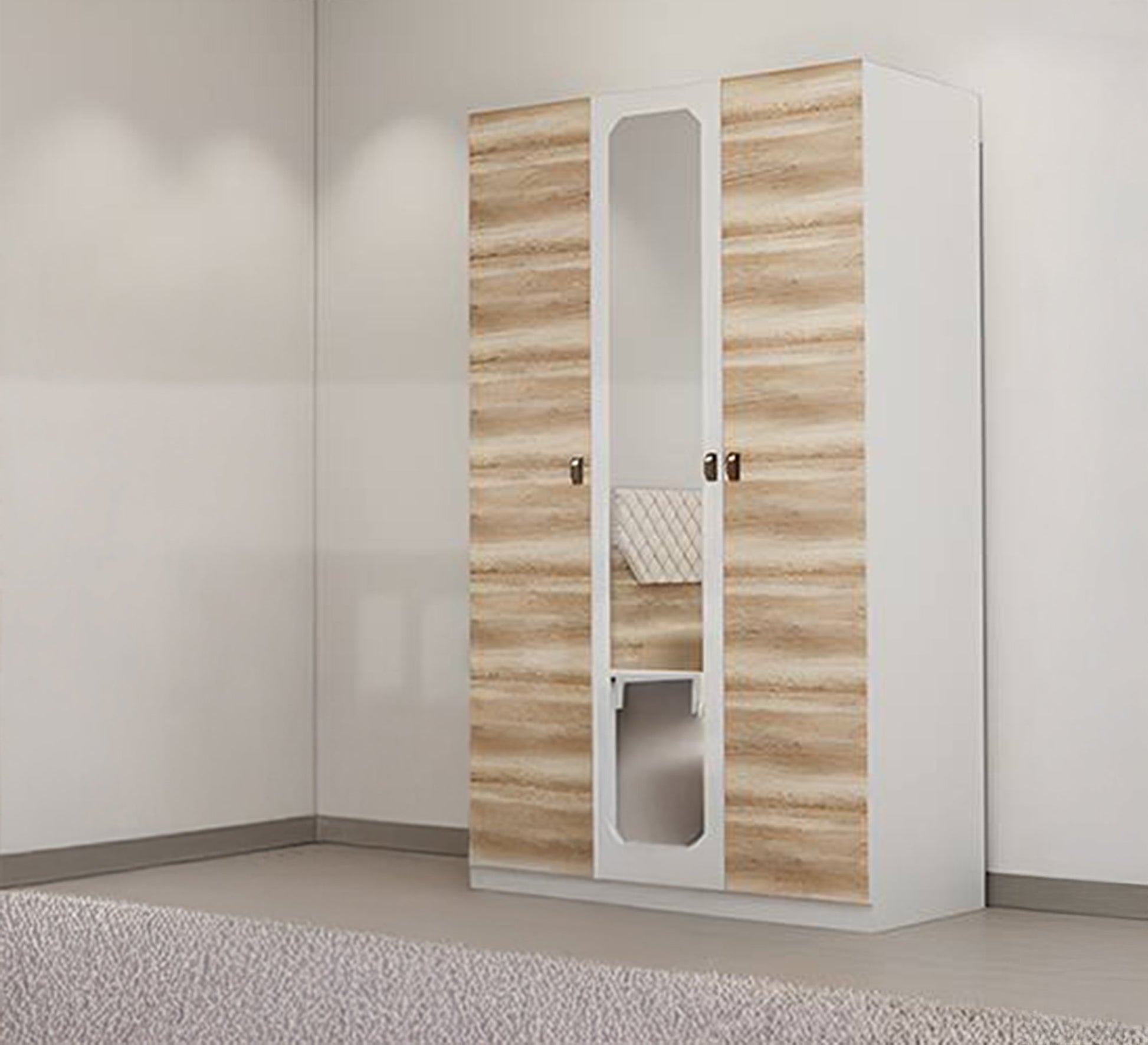 Luxurious three - door wardrobe - Vitrine Furniture - Furniture