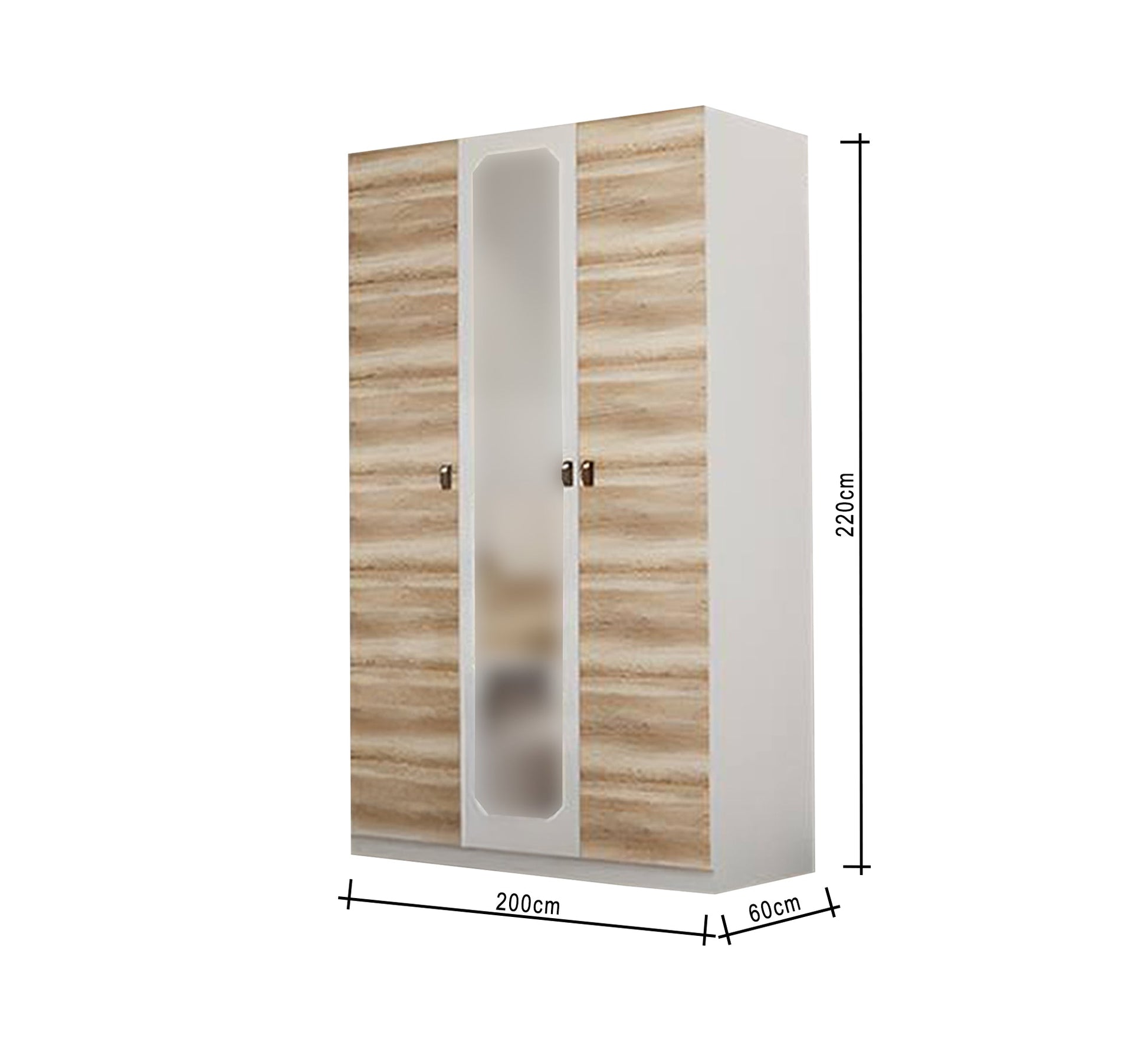 Luxurious three - door wardrobe - Vitrine Furniture - Furniture