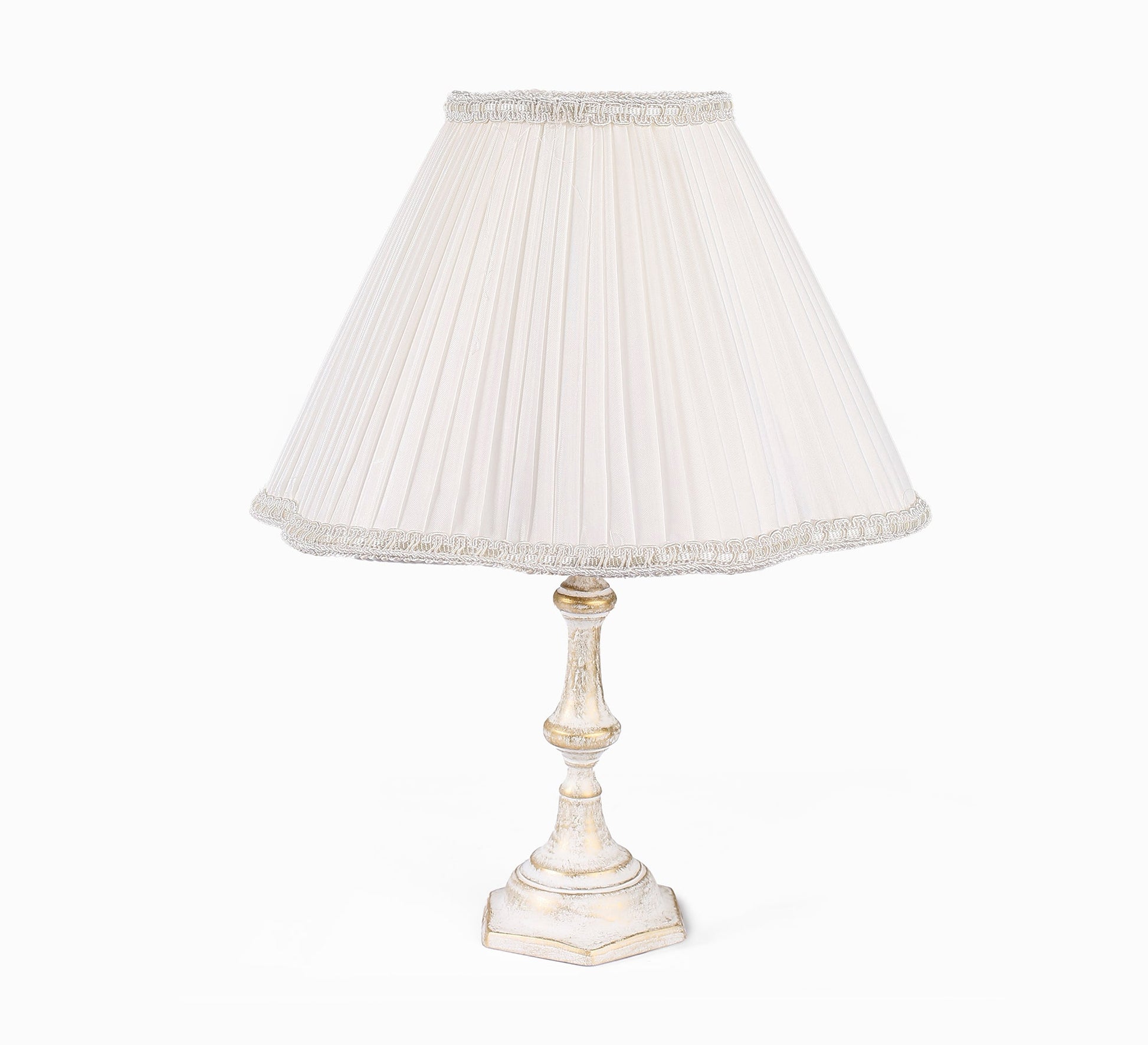 Luxury classic white table lamp - Vitrine Furniture - Lighting