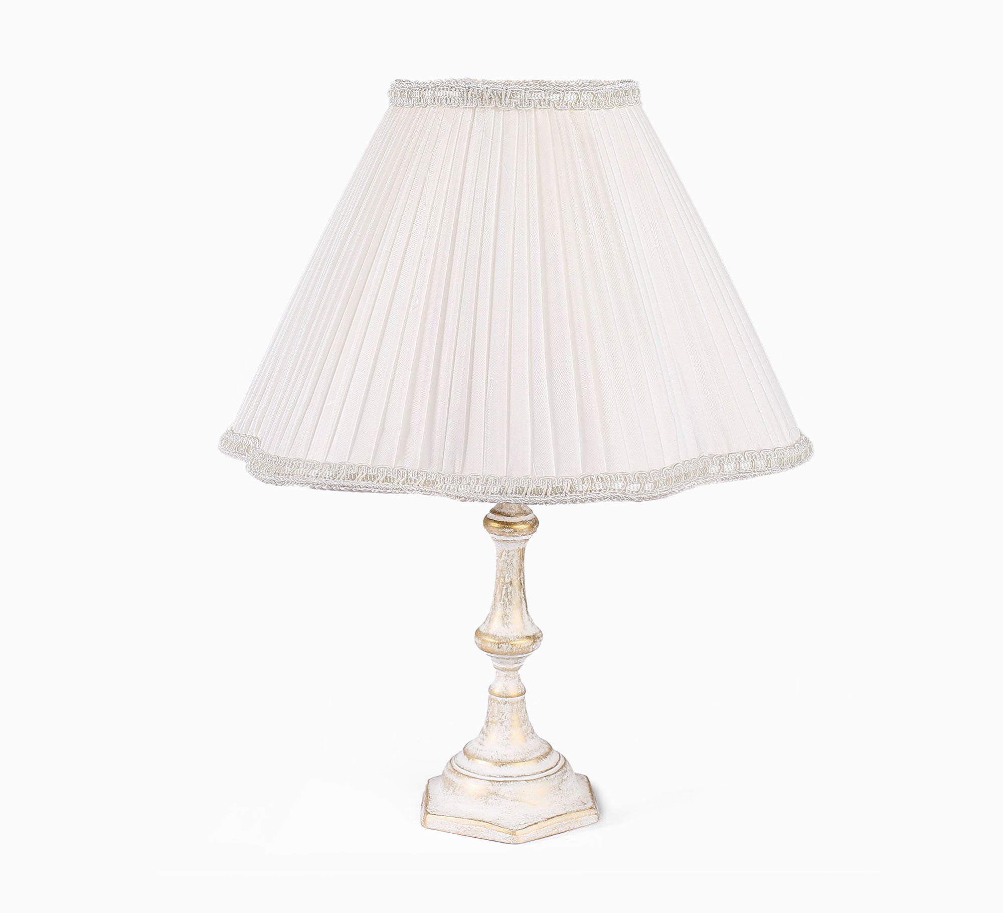 Luxury classic white table lamp - Vitrine Furniture - Lighting