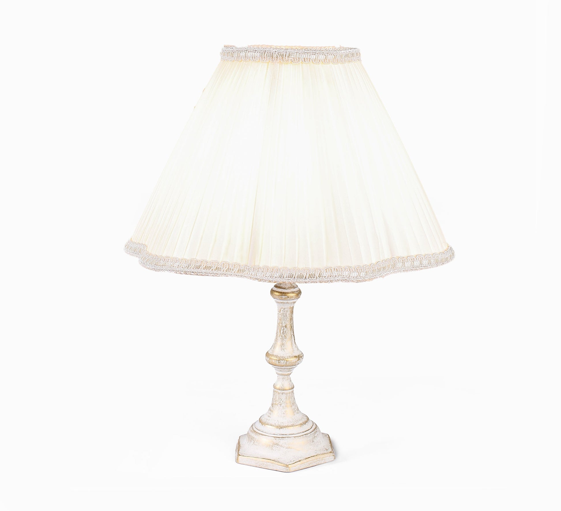 Luxury classic white table lamp - Vitrine Furniture - Lighting