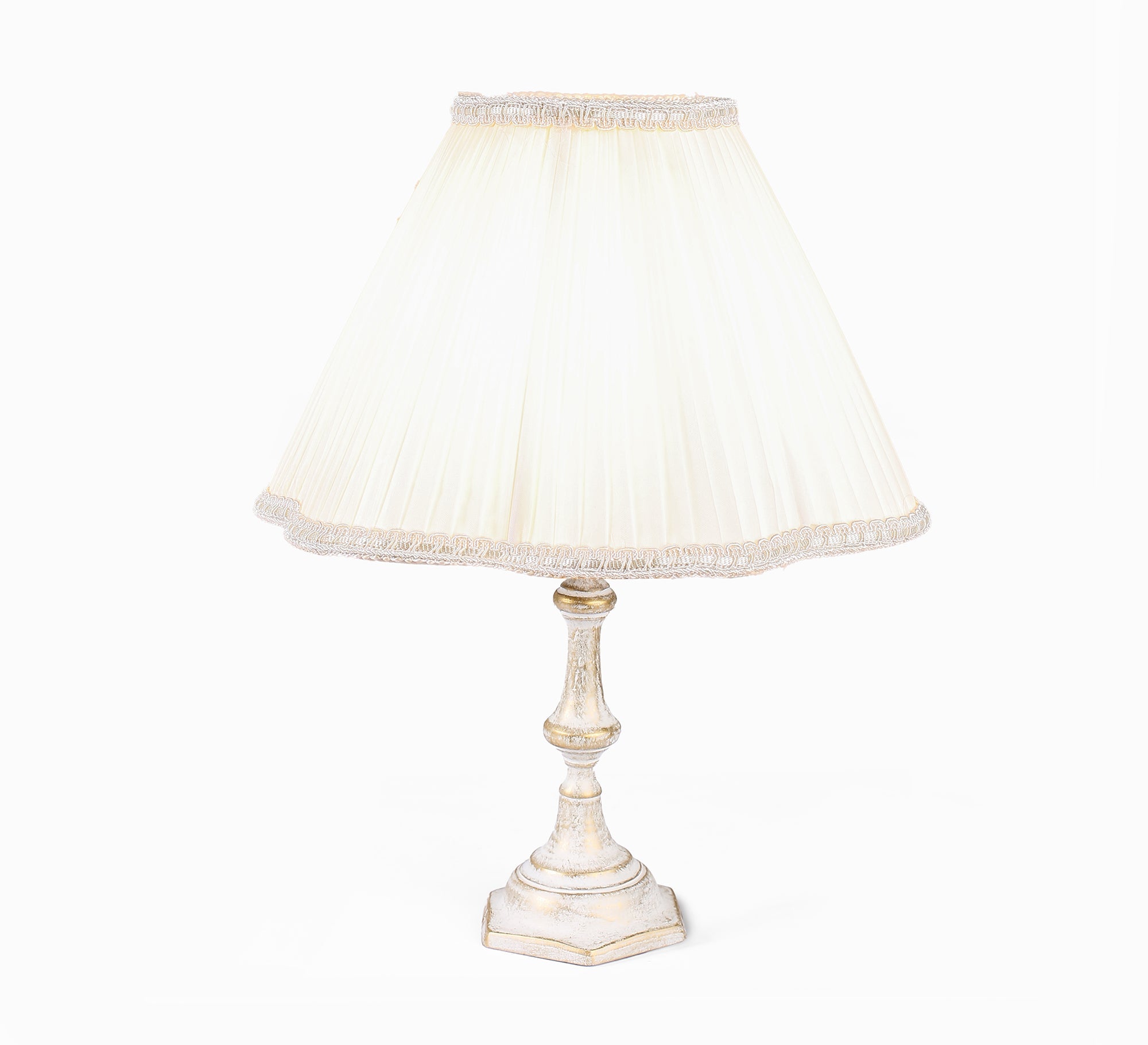 Luxury classic white table lamp - Vitrine Furniture - Lighting