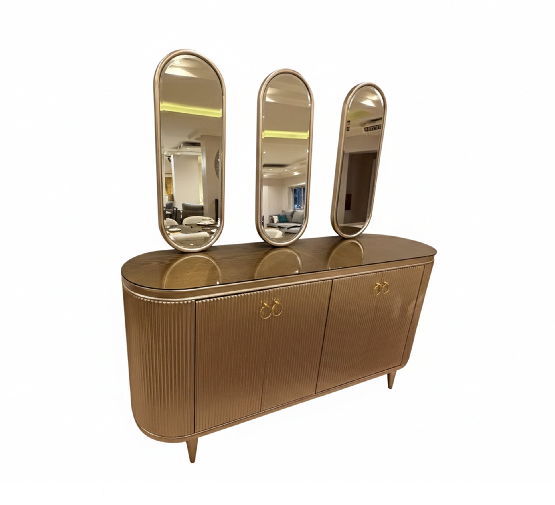 Luxury dining set with a modern design - Vitrine Furniture - Furniture