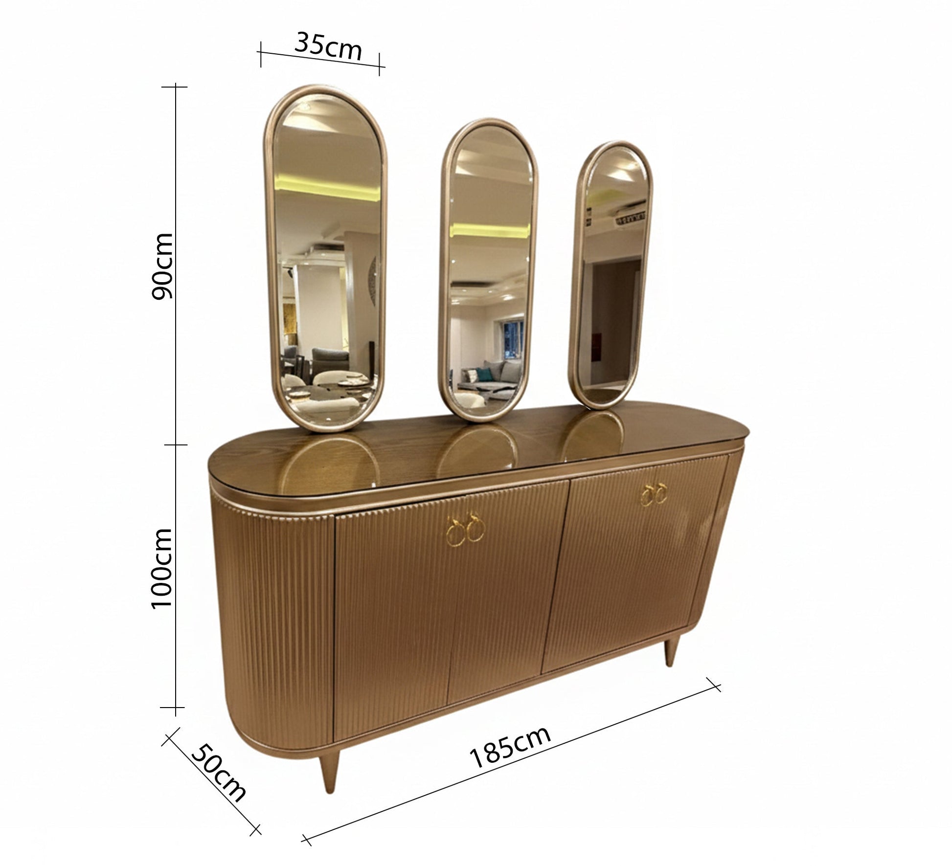 Luxury dining set with a modern design - Vitrine Furniture - Furniture
