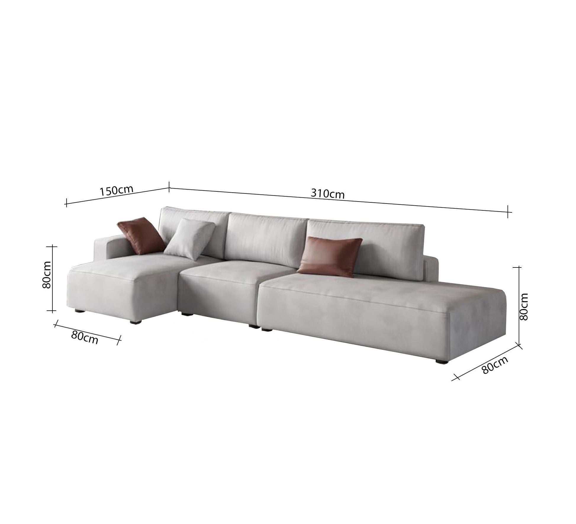 Luxury, stylish, comfortable, modular grey corner sofa - Vitrine Furniture - Furniture
