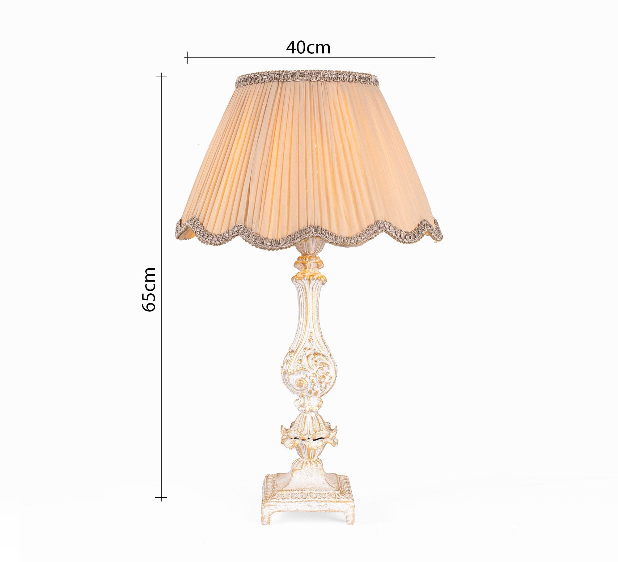 Luxury table lamp with antique French design - Vitrine Furniture - Lighting