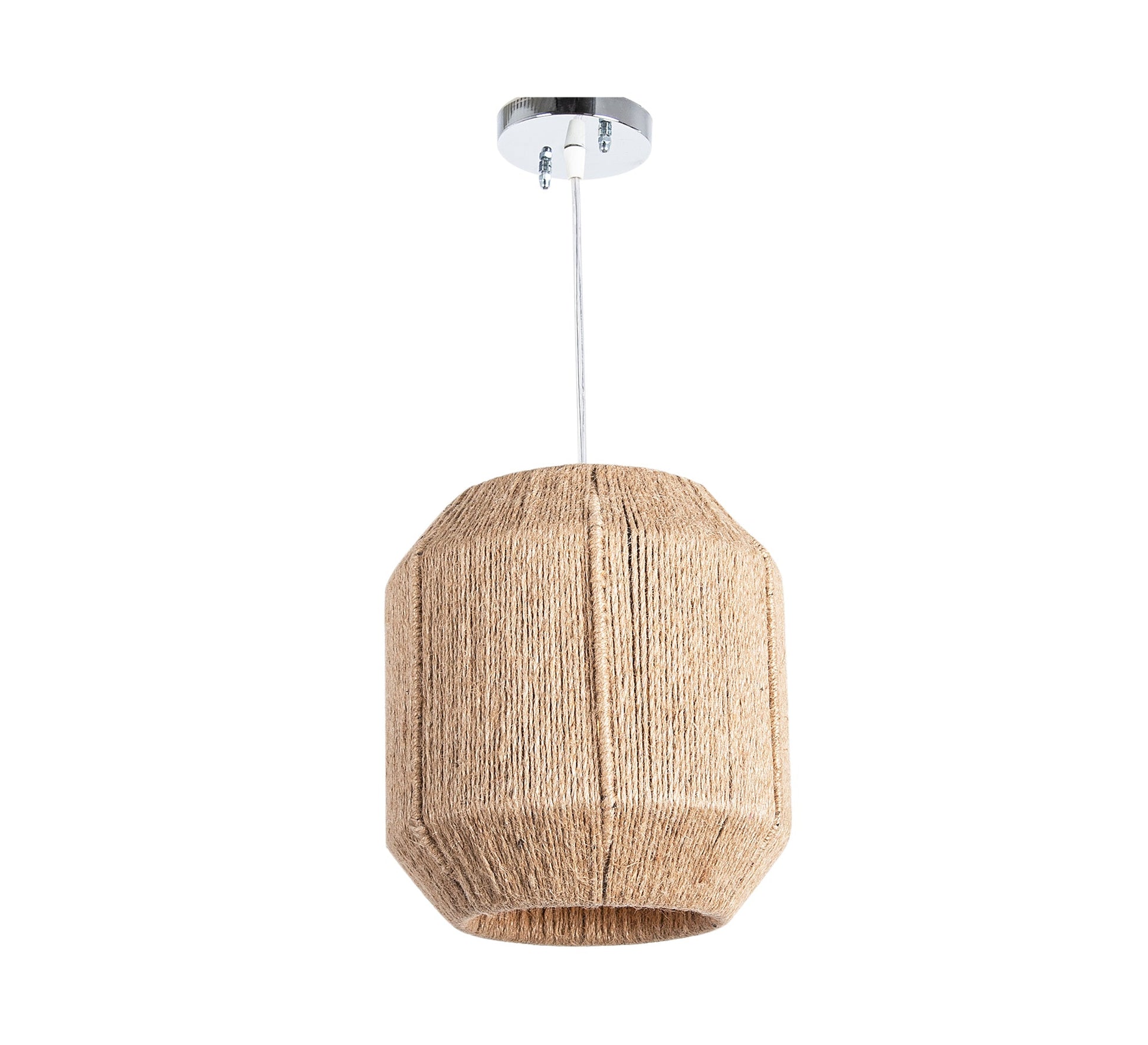 Macrame Ceiling Lamp Cylindrical - Vitrine Furniture - Lighting