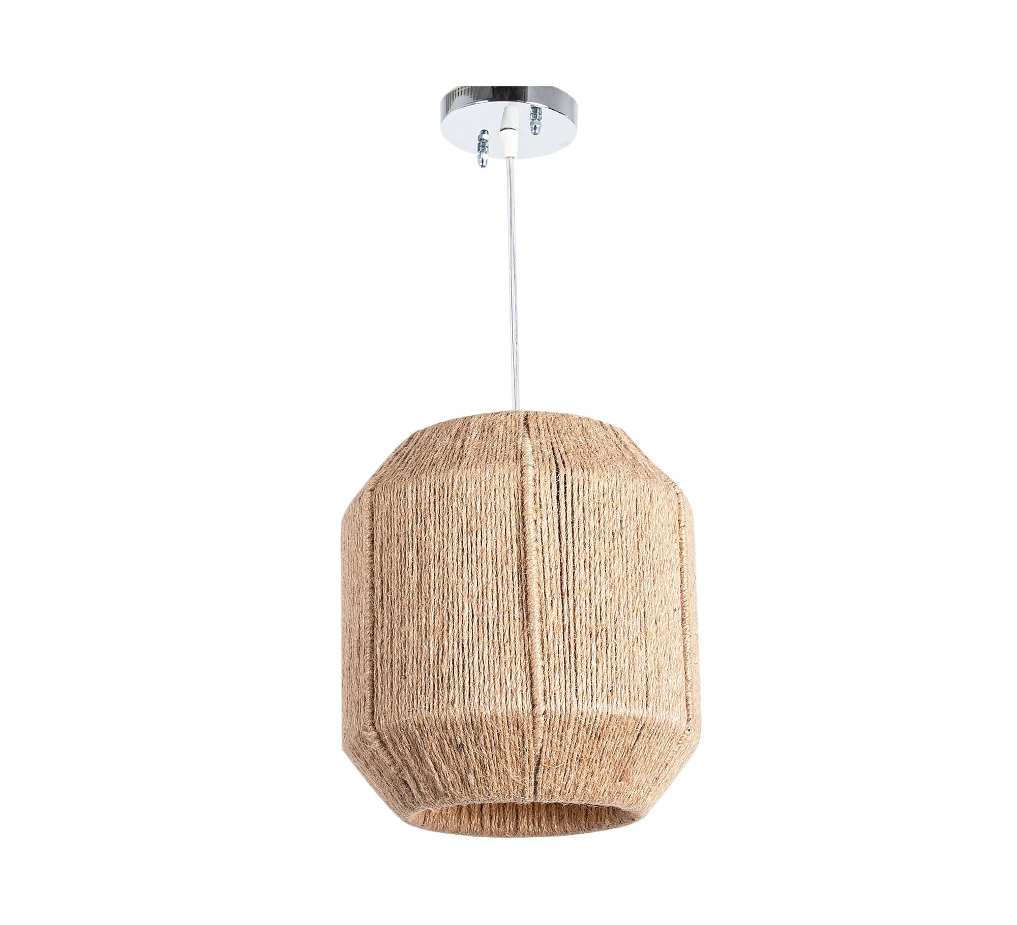 Macrame Ceiling Lamp Cylindrical - Vitrine Furniture - Lighting