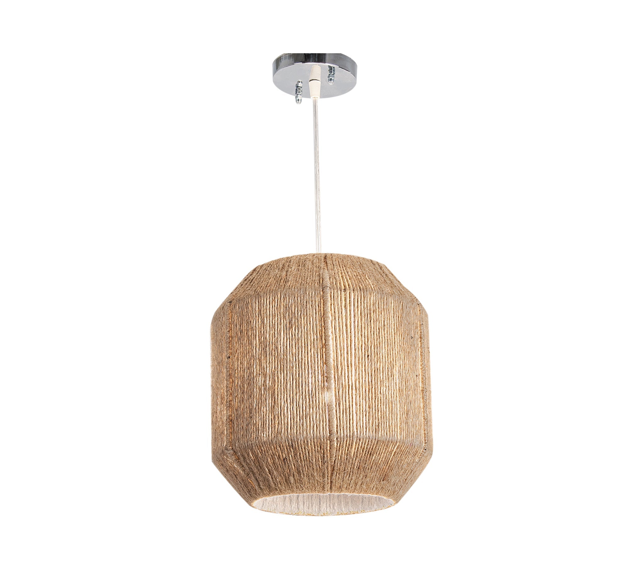 Macrame Ceiling Lamp Cylindrical - Vitrine Furniture - Lighting