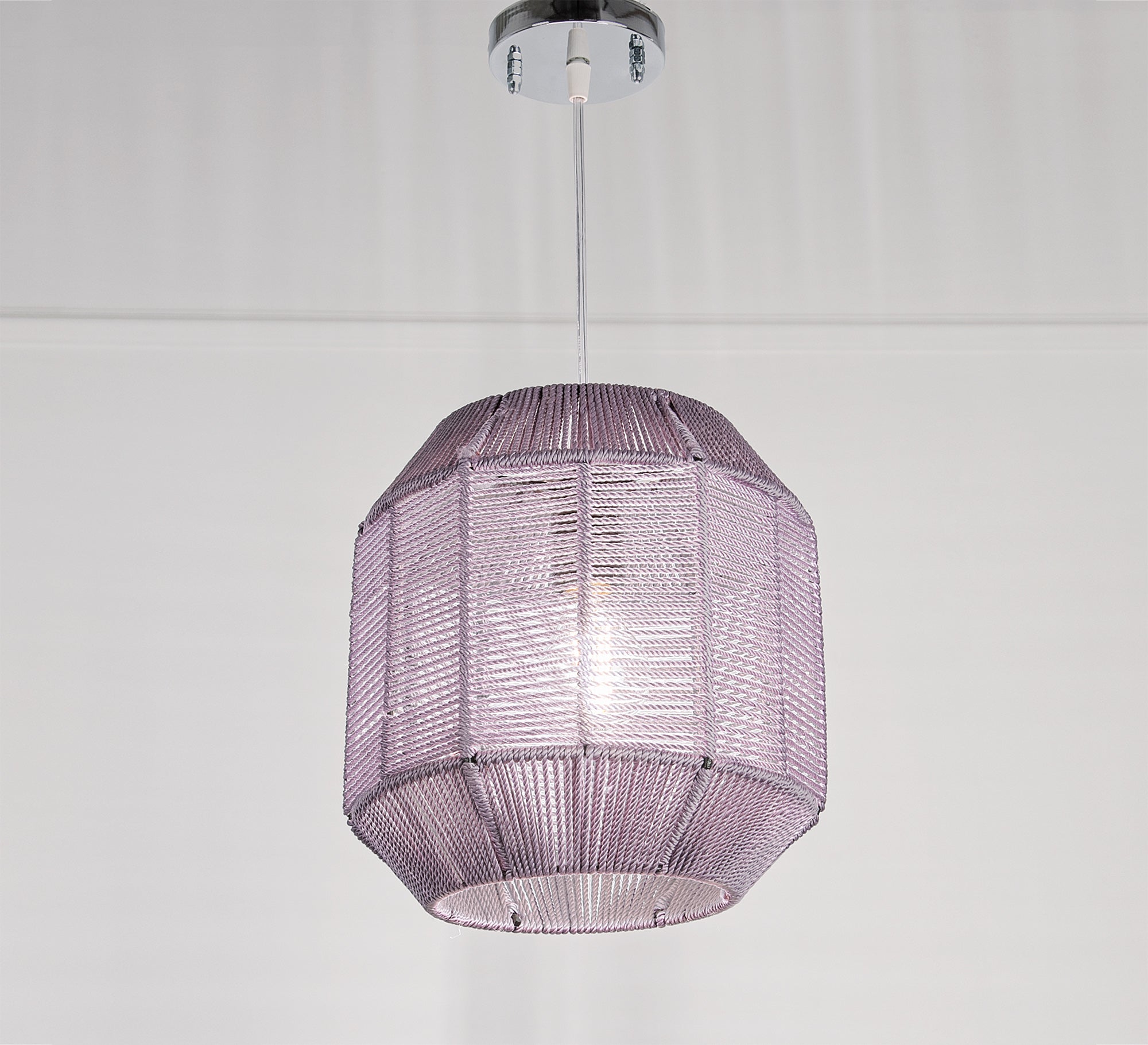 Macrame Ceiling Lamp Ribbed - Vitrine Furniture - Lighting