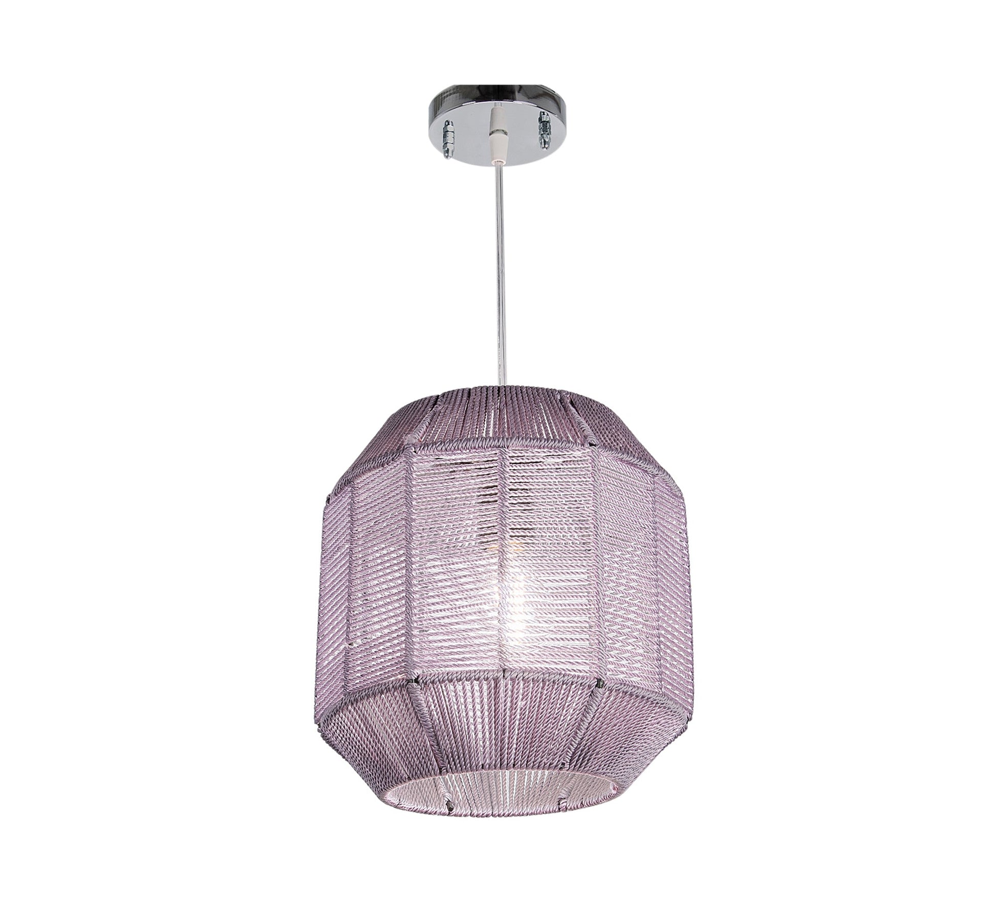 Macrame Ceiling Lamp Ribbed - Vitrine Furniture - Lighting