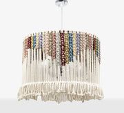 macrame ceiling lamp with bohemian design - Vitrine Furniture - Lighting