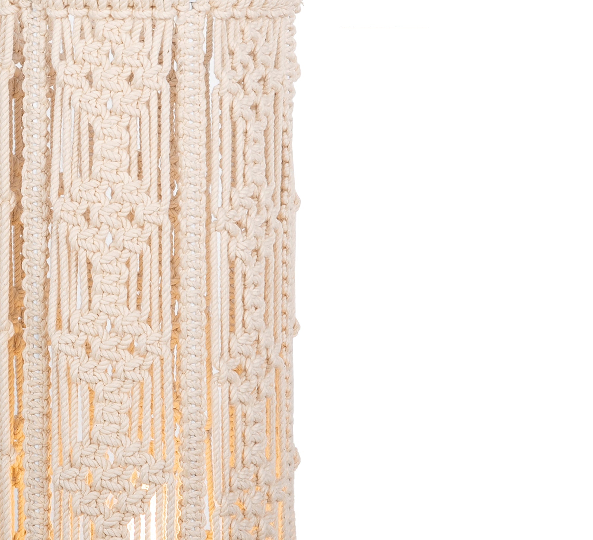 Macrame floor lamp - Vitrine Furniture - Lighting