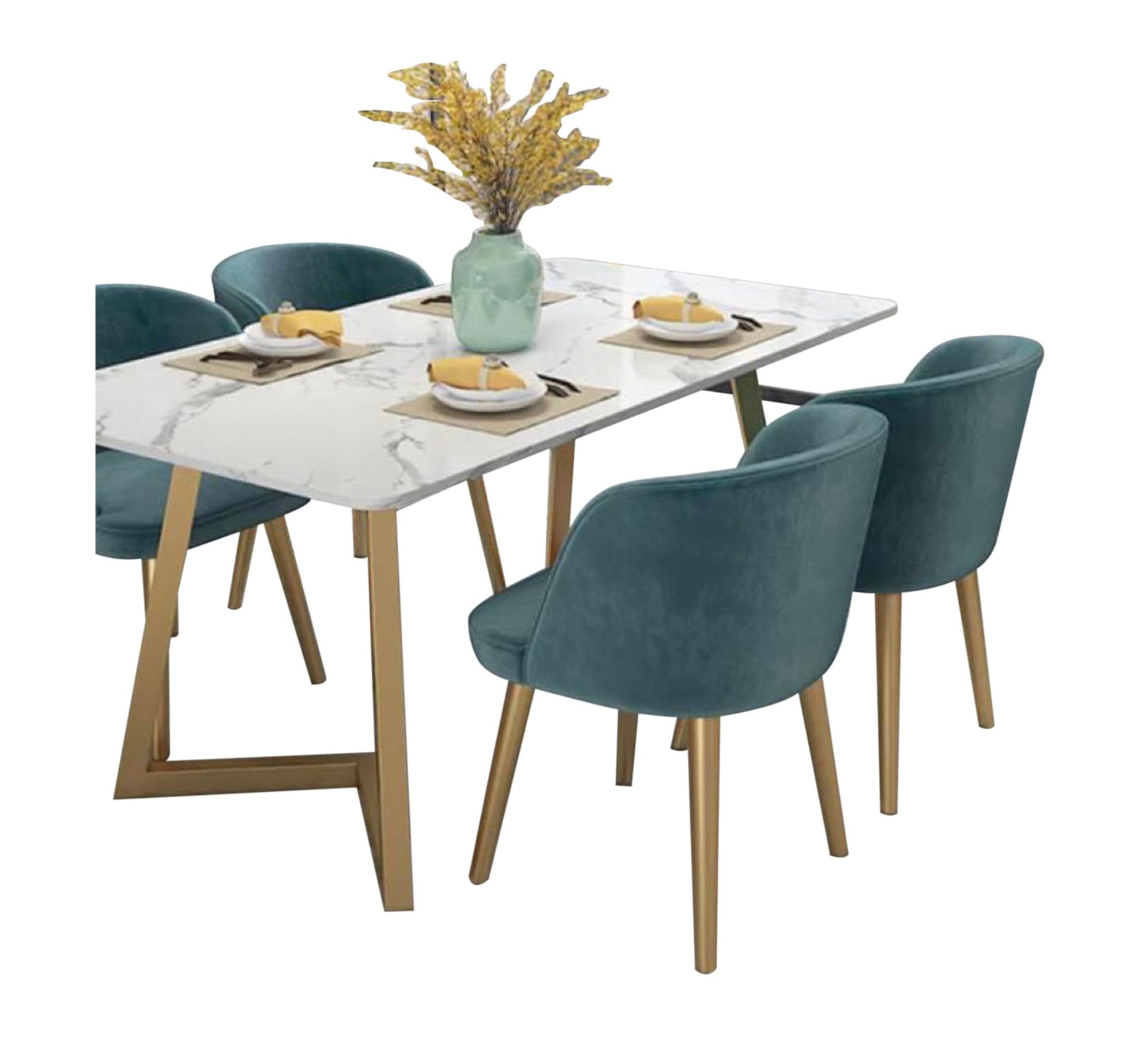 Marble dining table for four people - Vitrine Furniture - Furniture