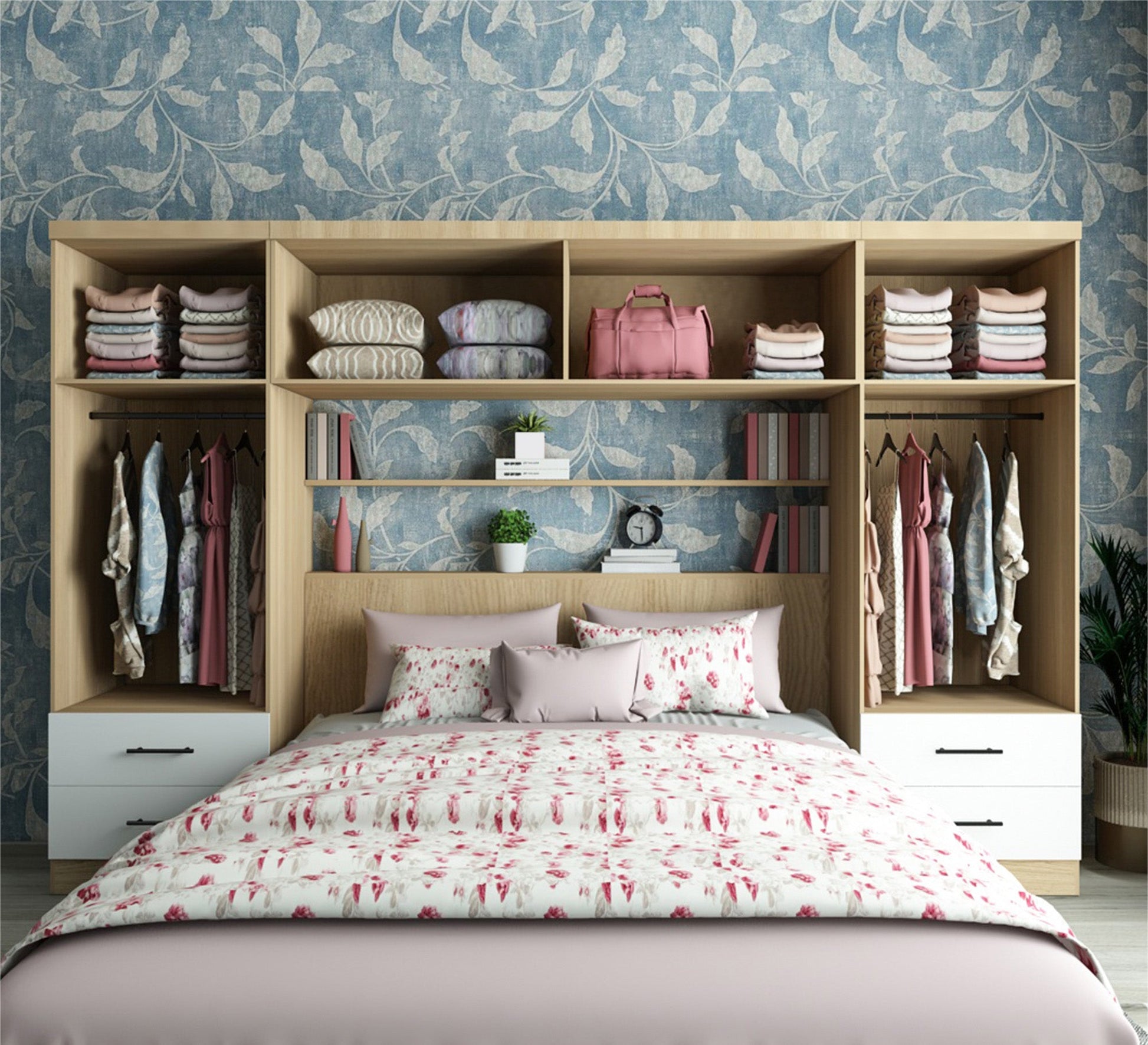 Master Bedroom: Elegant Wooden Charm - Vitrine Furniture - Furniture