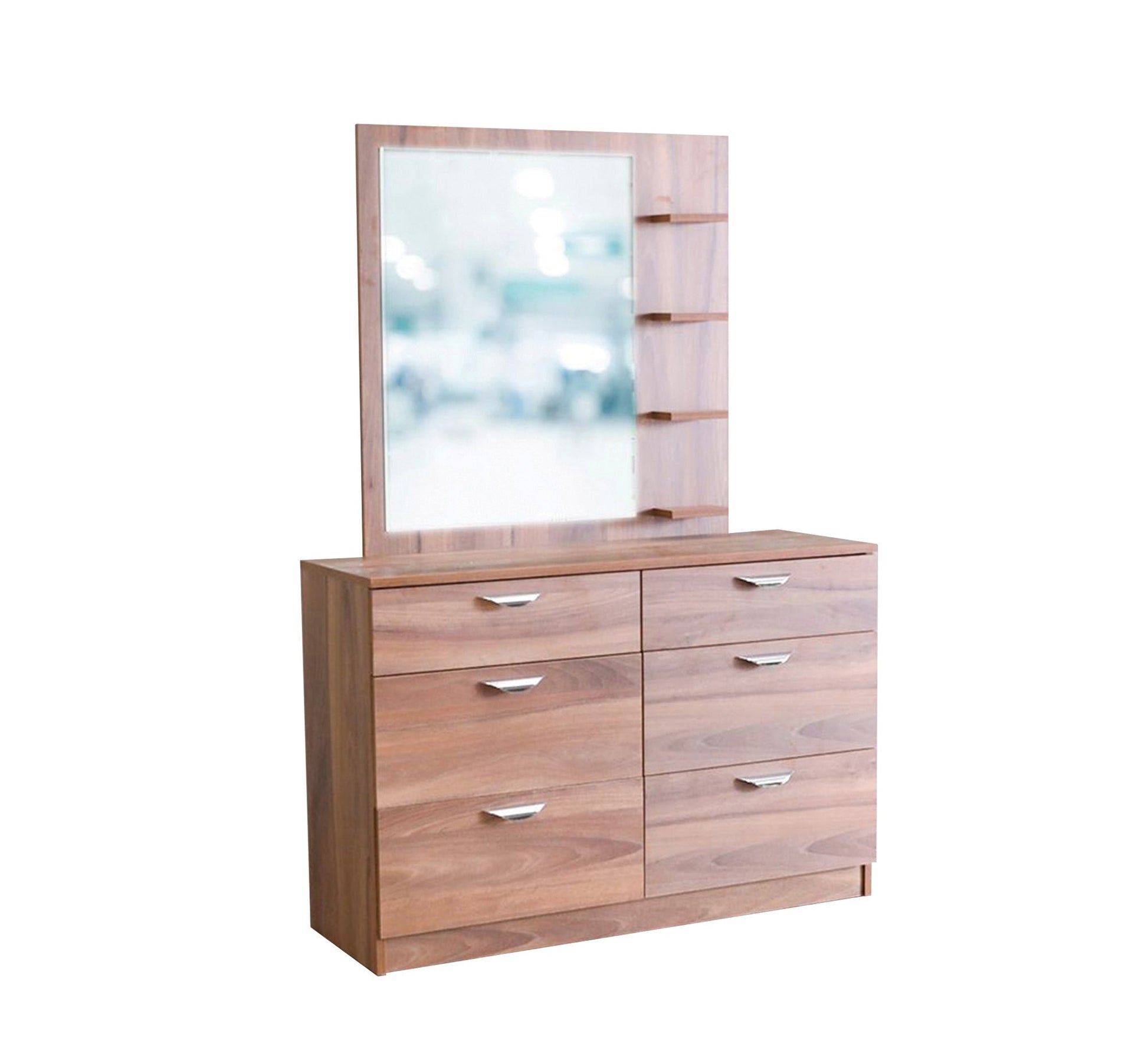 Master bedroom in luxurious wooden brown - Vitrine Furniture - Bed Sets