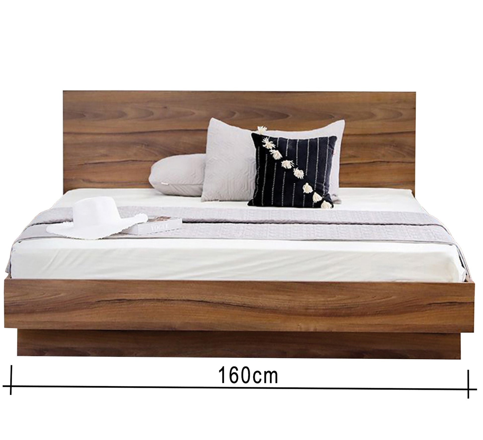 Master bedroom in luxurious wooden brown - Vitrine Furniture - Bed Sets