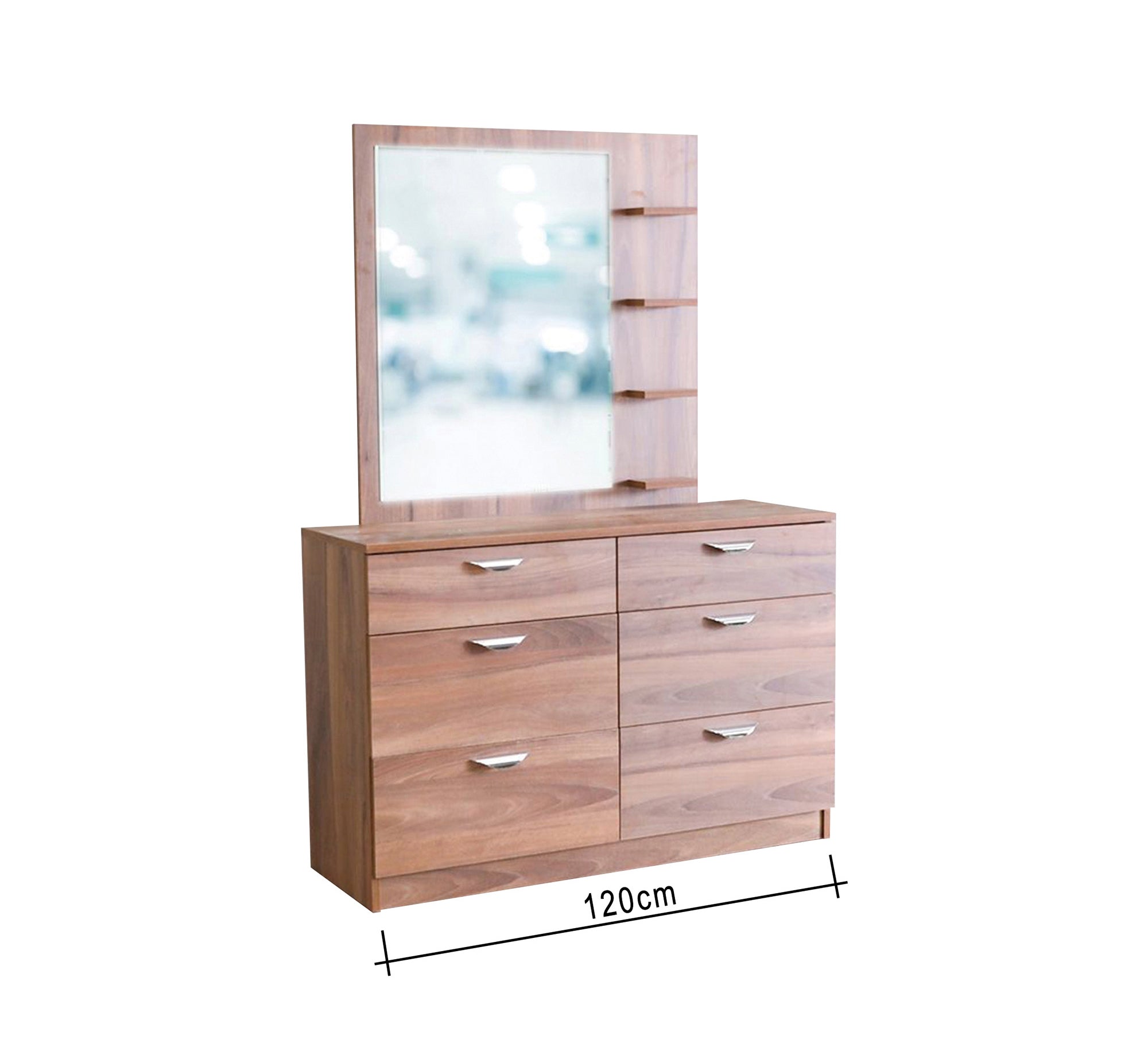 Master bedroom in luxurious wooden brown - Vitrine Furniture - Bed Sets