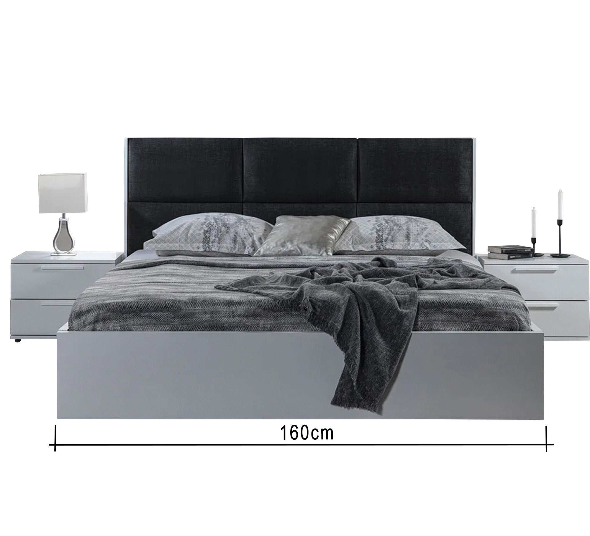 Master bedroom in white - Vitrine Furniture - Bed Sets