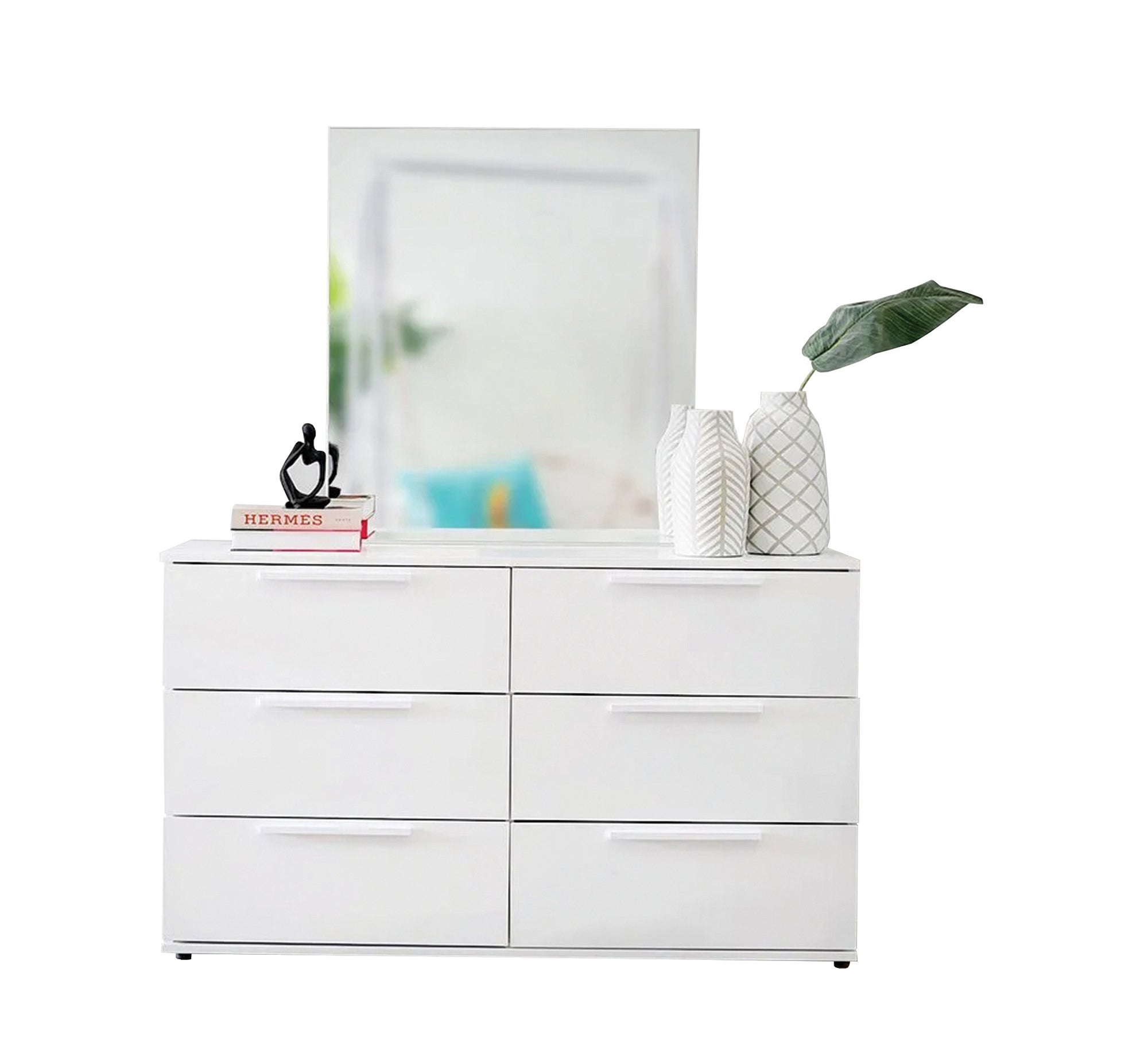 Master bedroom in white - Vitrine Furniture - Bed Sets