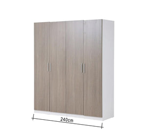 Master bedroom in white * grey - Vitrine Furniture - Bed Sets
