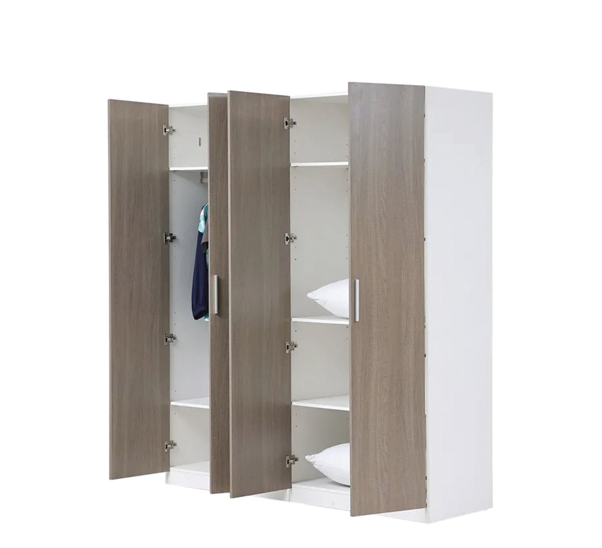 Master bedroom in white * grey - Vitrine Furniture - Bed Sets