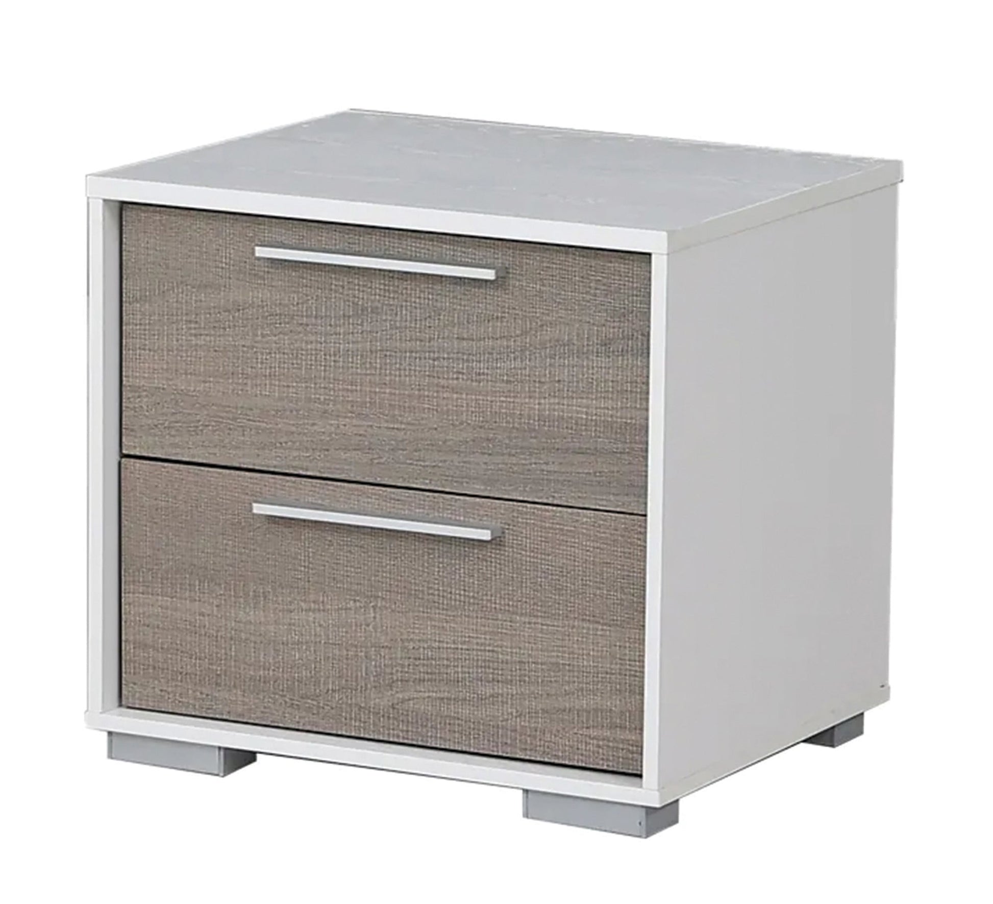 Master bedroom in white * grey - Vitrine Furniture - Bed Sets