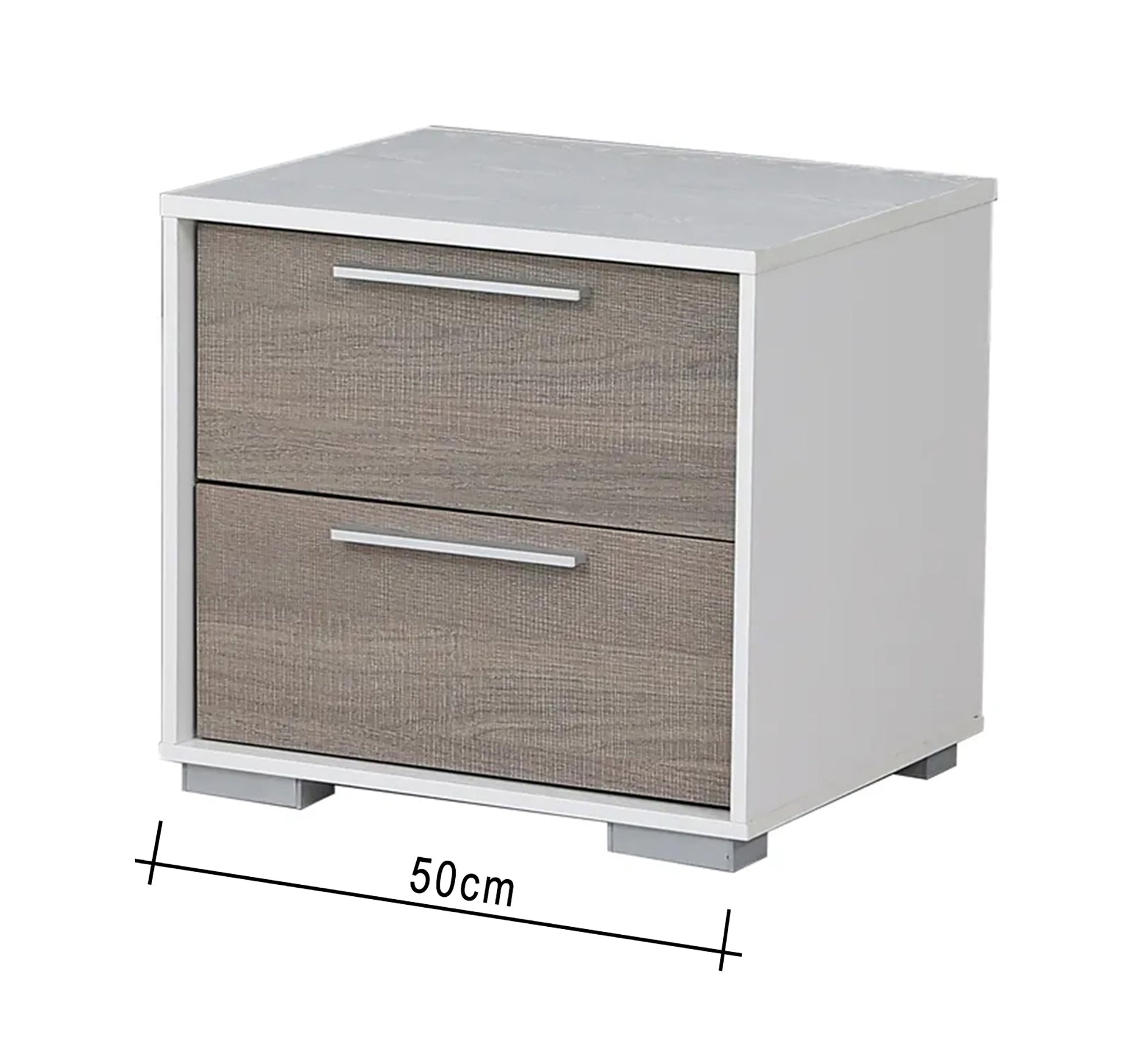 Master bedroom in white * grey - Vitrine Furniture - Bed Sets