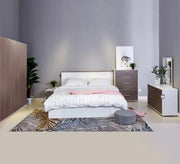 Master bedroom in white * grey - Vitrine Furniture - Bed Sets