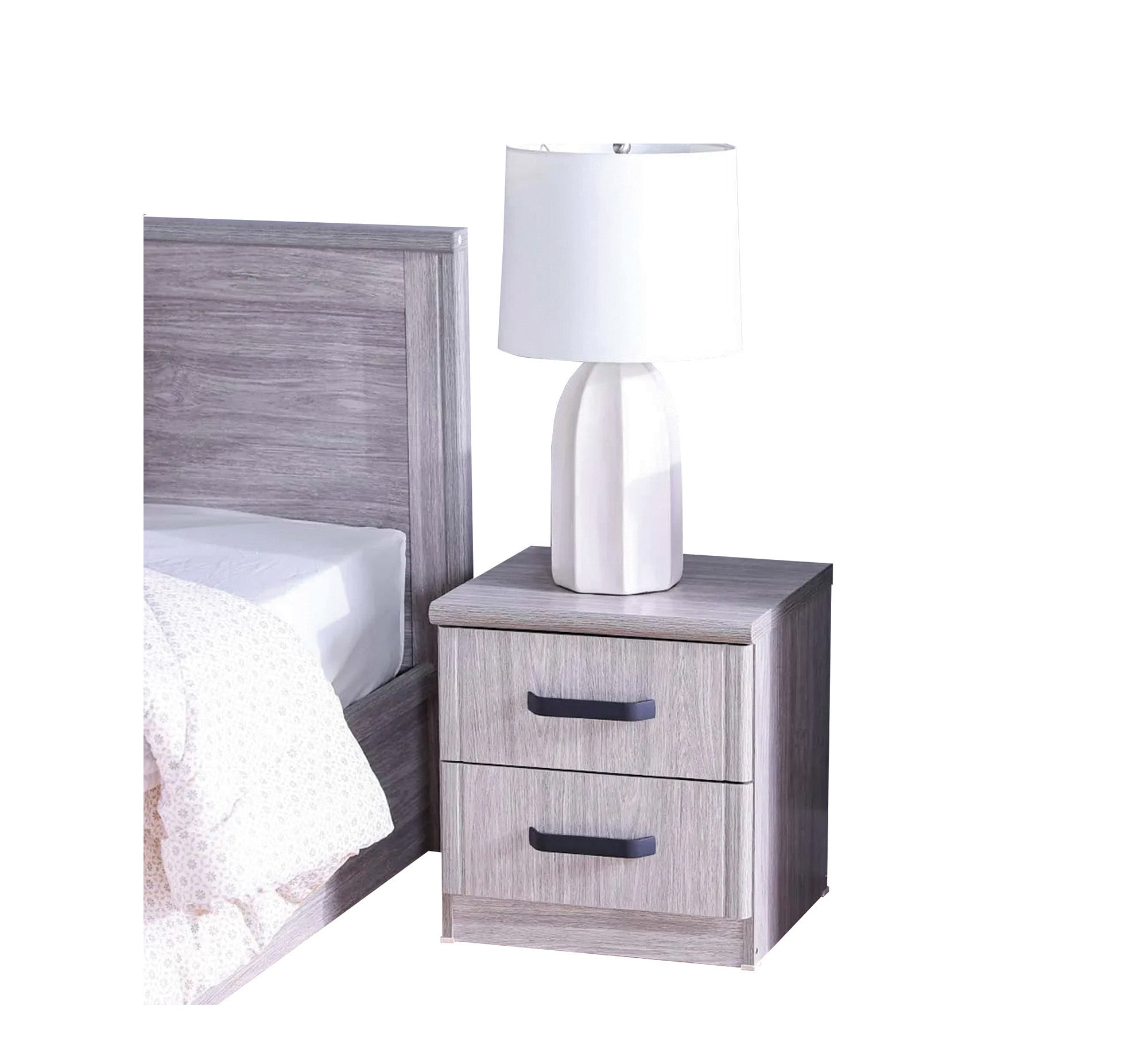 Master bedroom, white wooden - Vitrine Furniture - Bed Sets