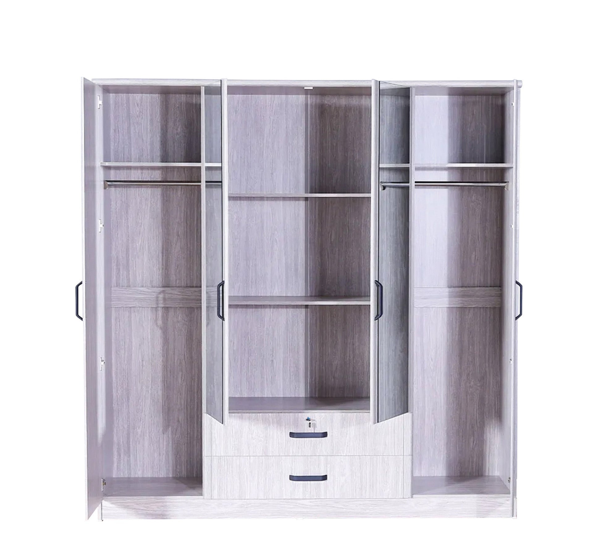 Master bedroom, white wooden - Vitrine Furniture - Bed Sets